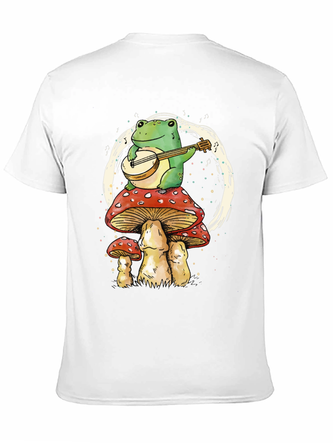 Black Frog on Mushroom T-Shirt view 11