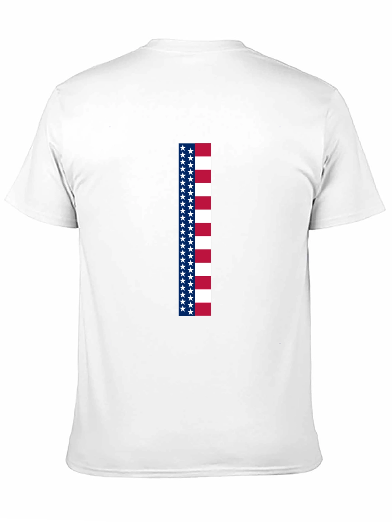 Black American Flag Stripe Graphic Tee view 11