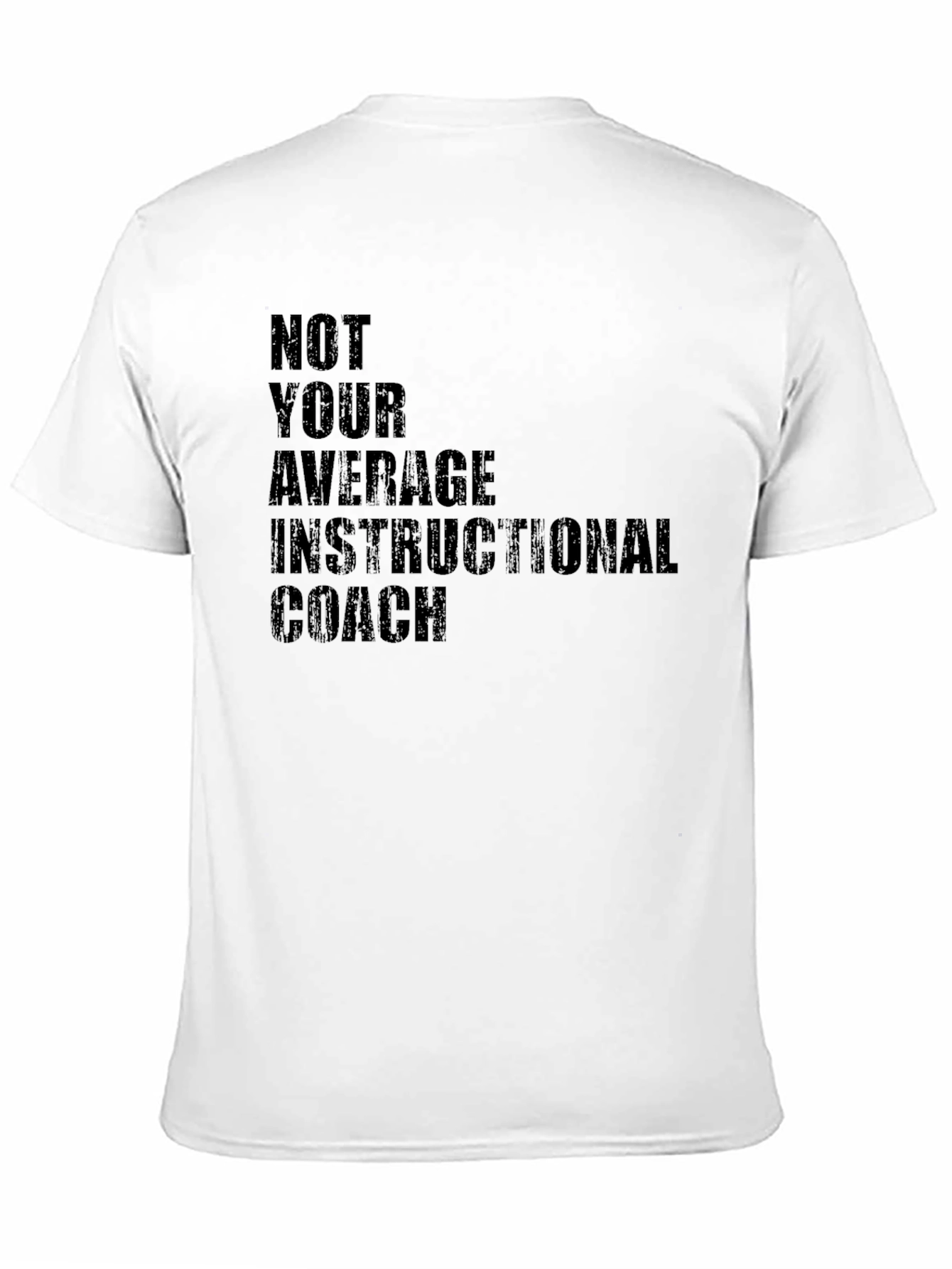 Black Instructional Coach Black T-Shirt view 11