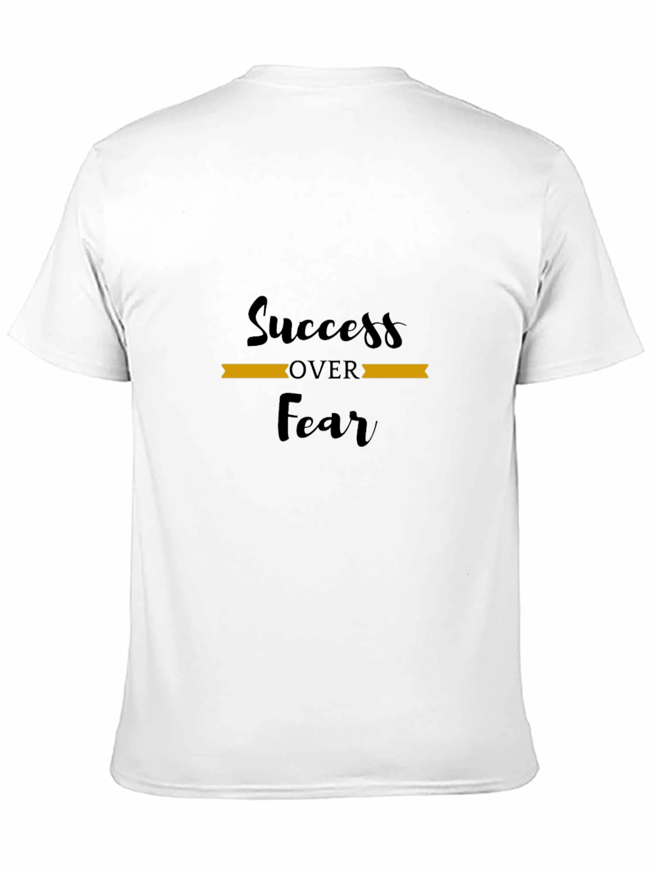 Black Success Over Fear Black T-Shirt view 11
