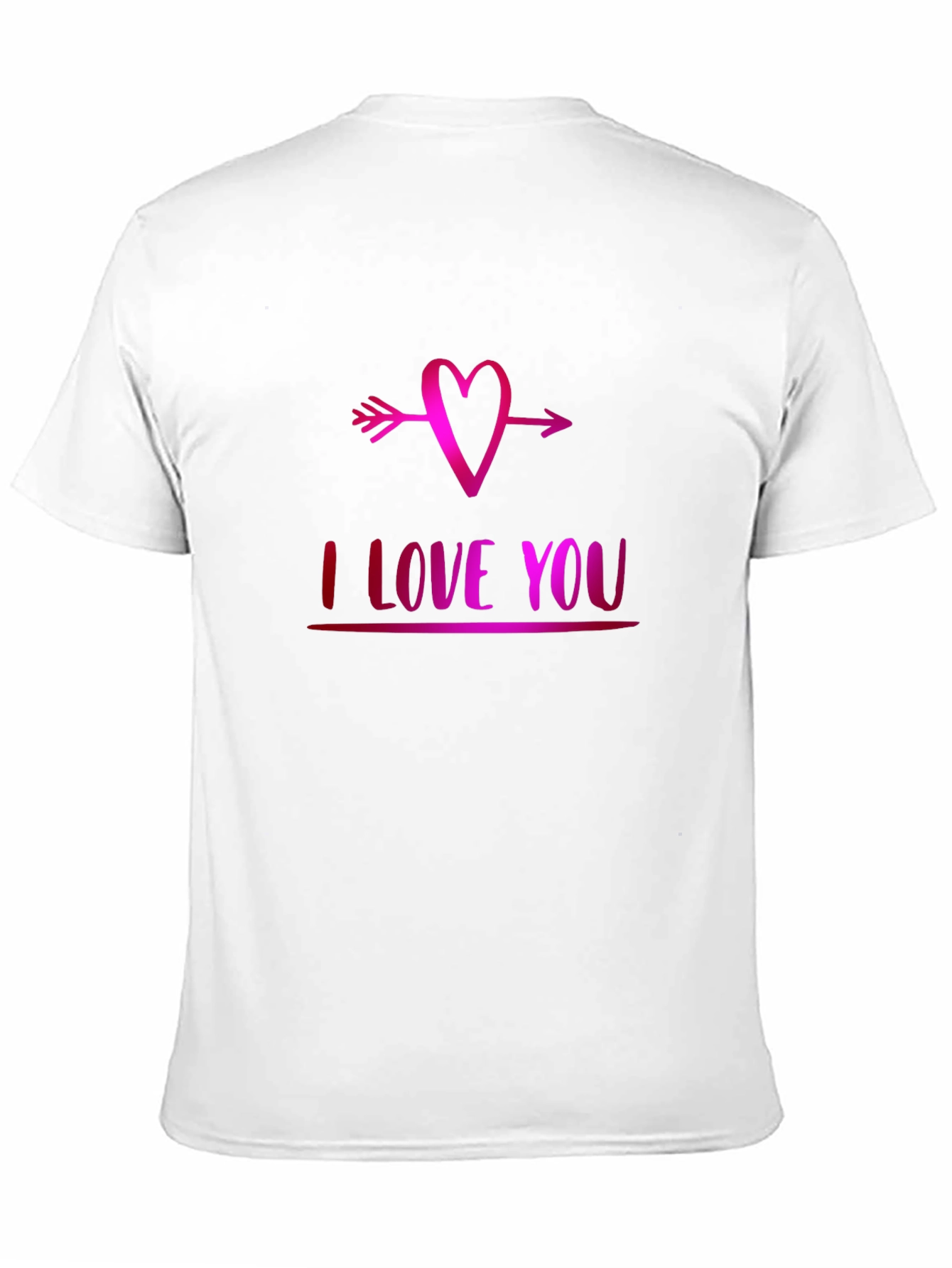 Black I Love You Heart Arrow Graphic Tee - Soft Black T-Shirt view 11