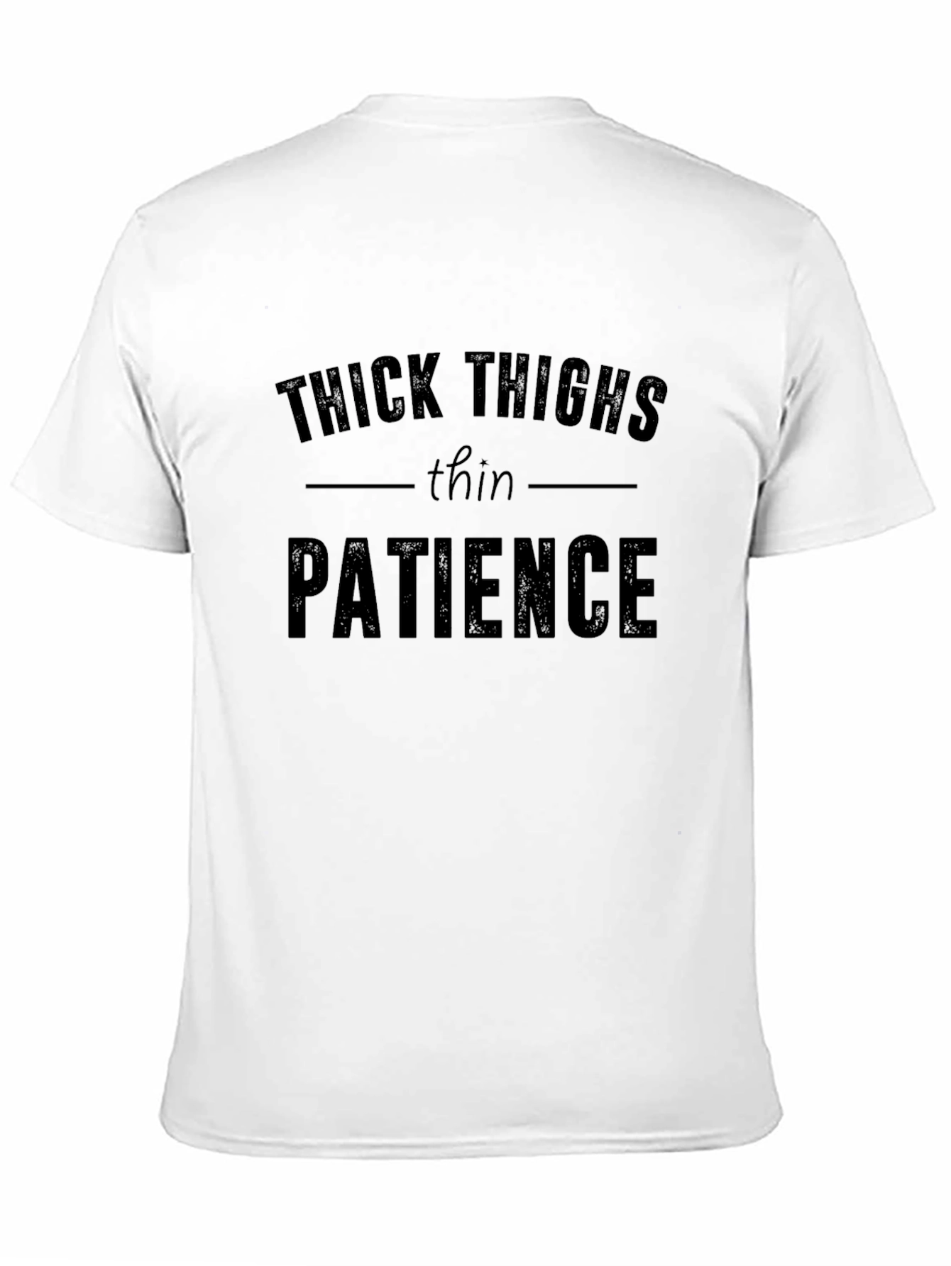 Black Thick Thighs Thin Patience Graphic Tee - Unisex view 11
