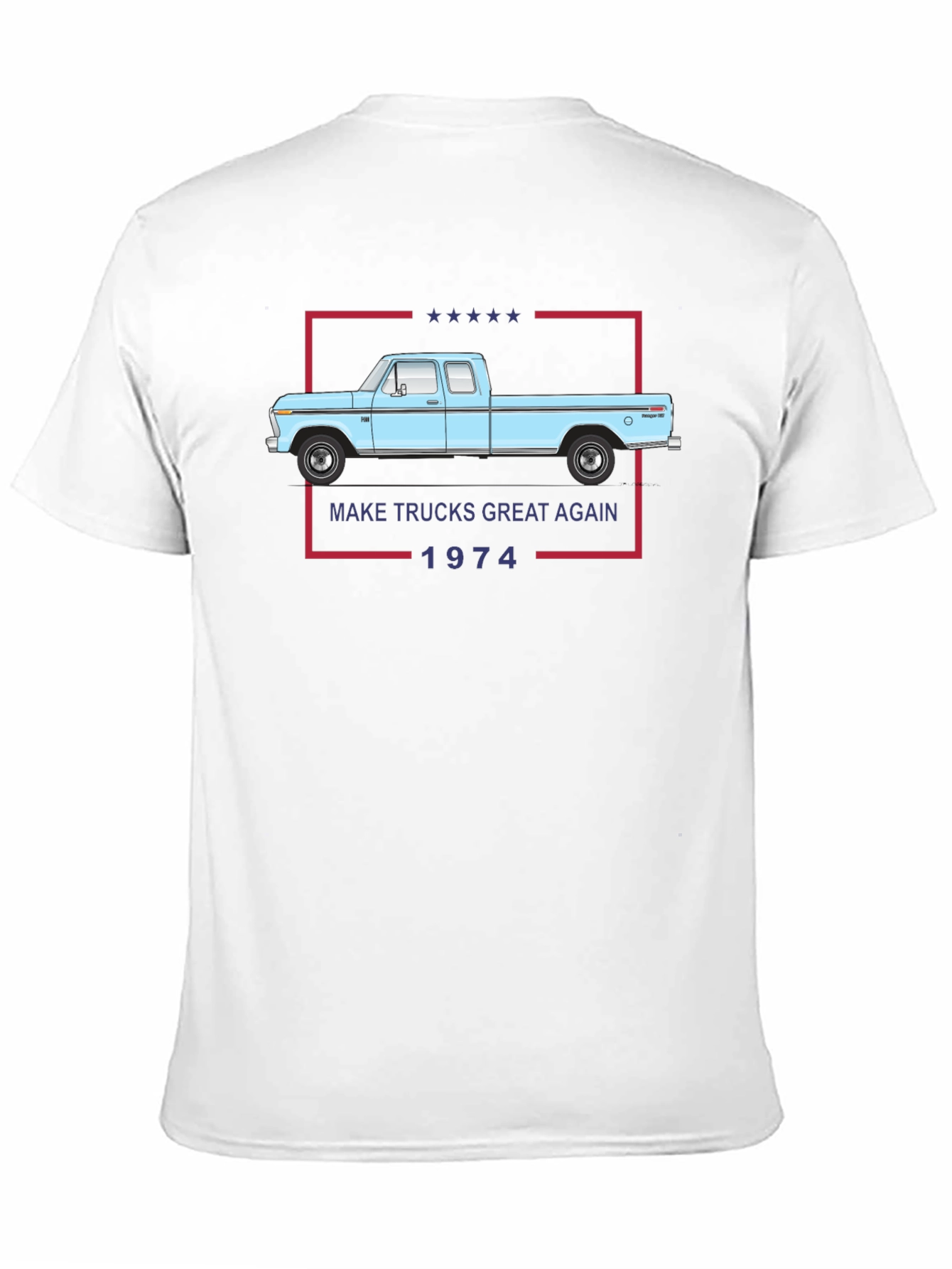 Black Make Trucks Great Again 1974 T-Shirt view 11