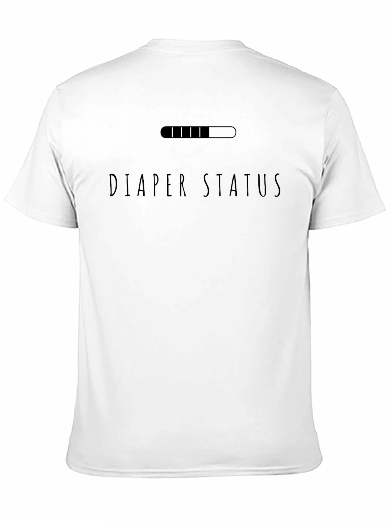 Black Diaper Status Loading Funny Graphic T-Shirt view 11