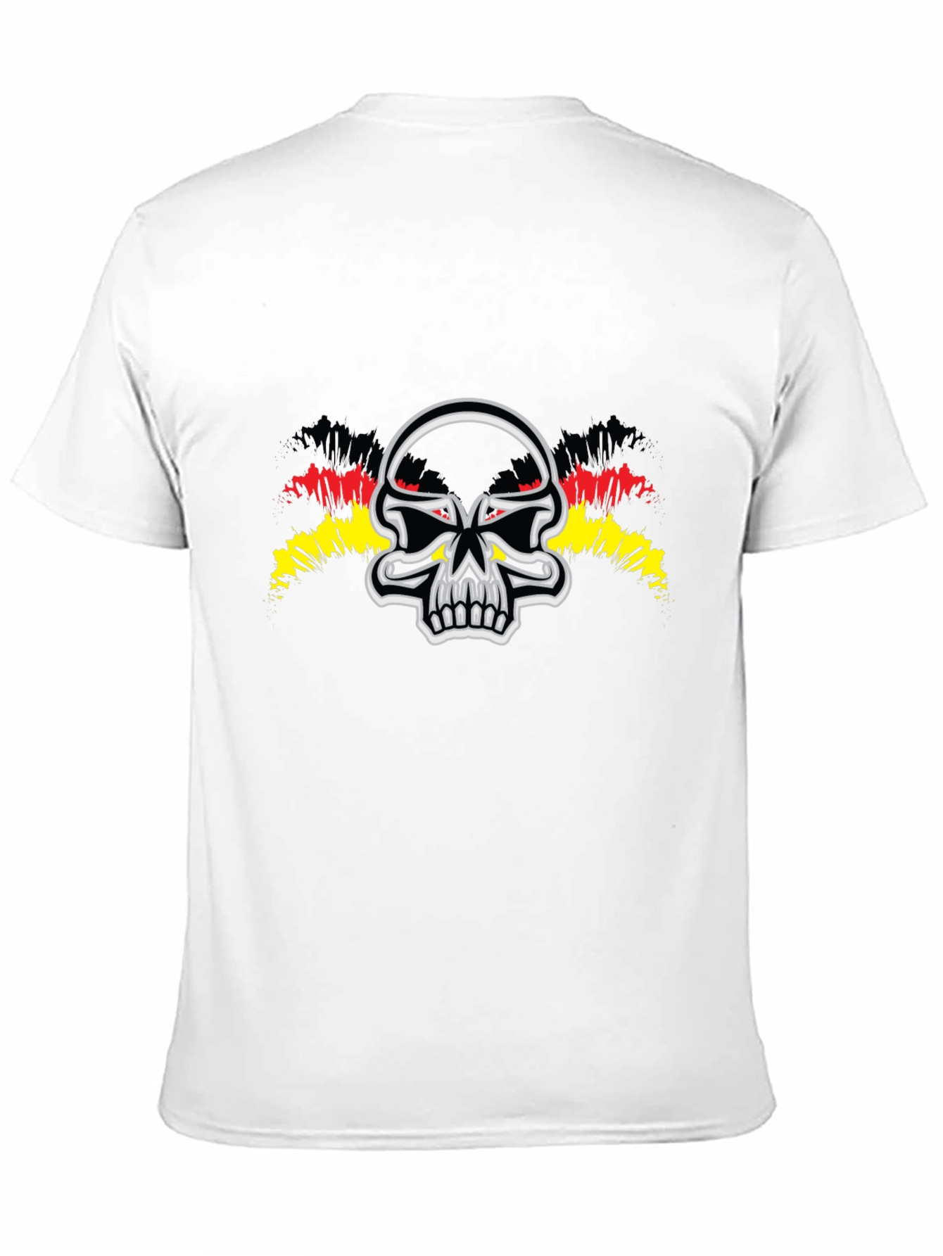 Black Skull Graphic Tee - Black Crew Neck view 11