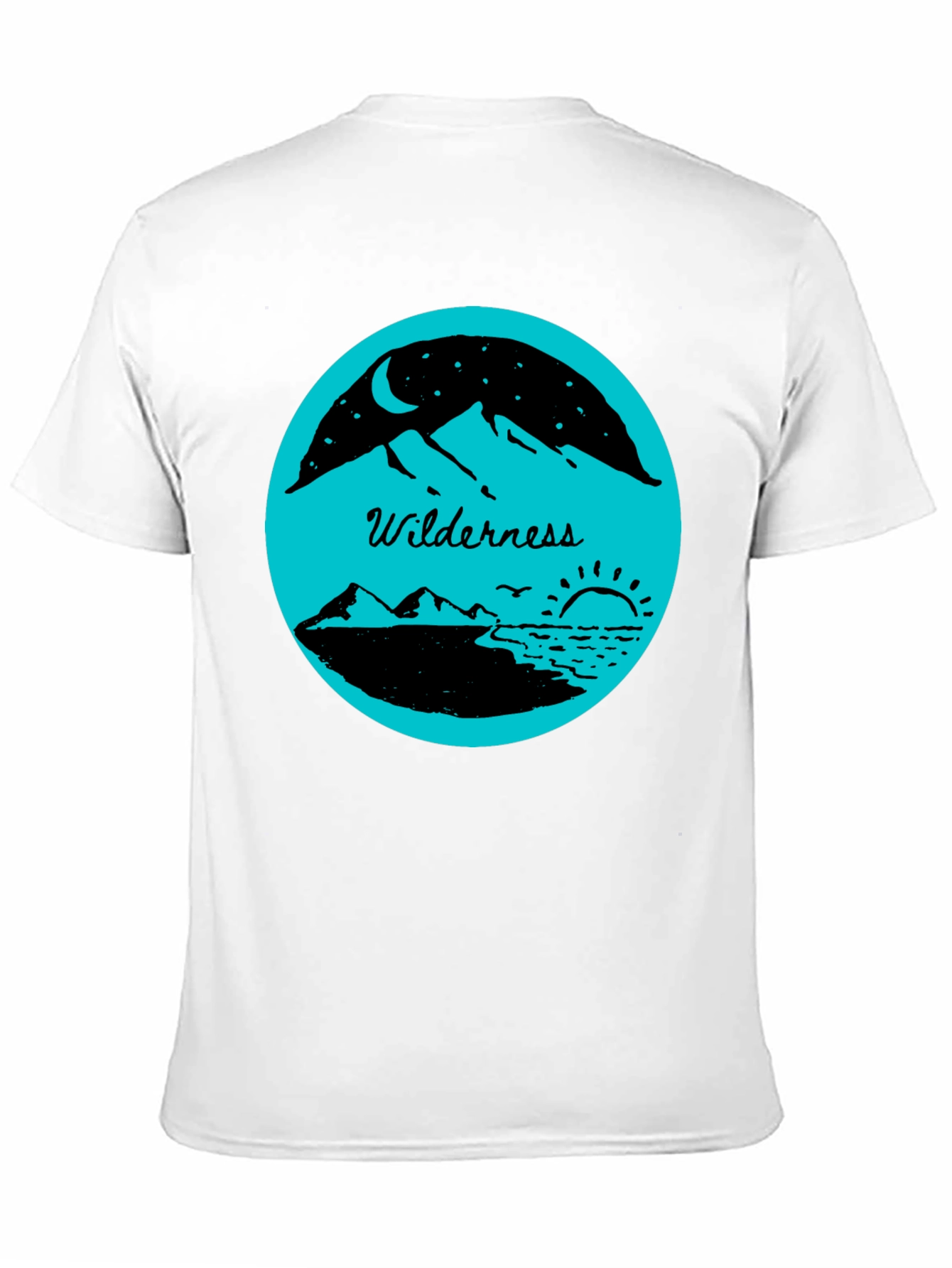 Black Wilderness Graphic Tee - Black Cotton Blend view 11