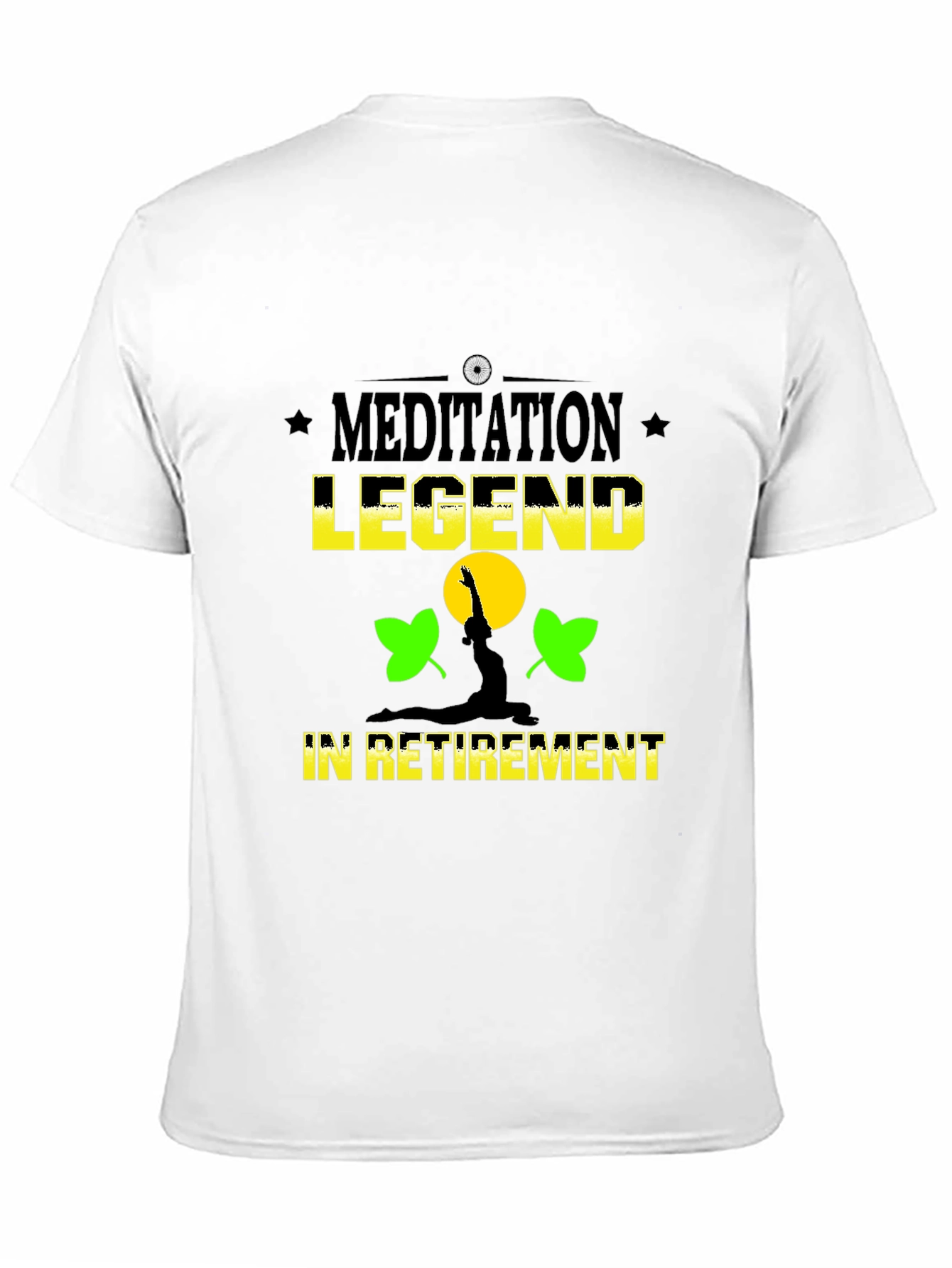 Black Meditation Legend Retirement T-Shirt - Relax in Style! view 11