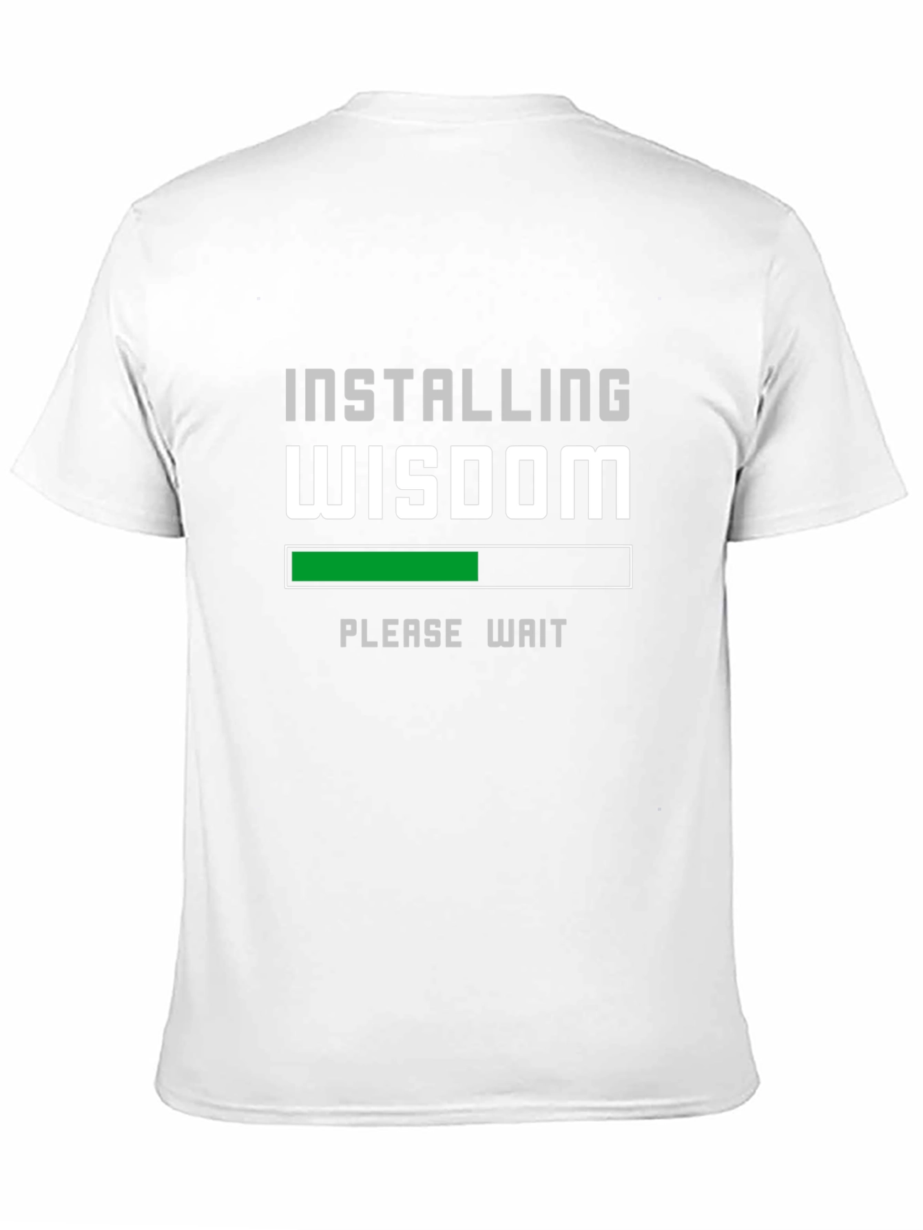 Black Installing Wisdom Funny Black T-Shirt view 11