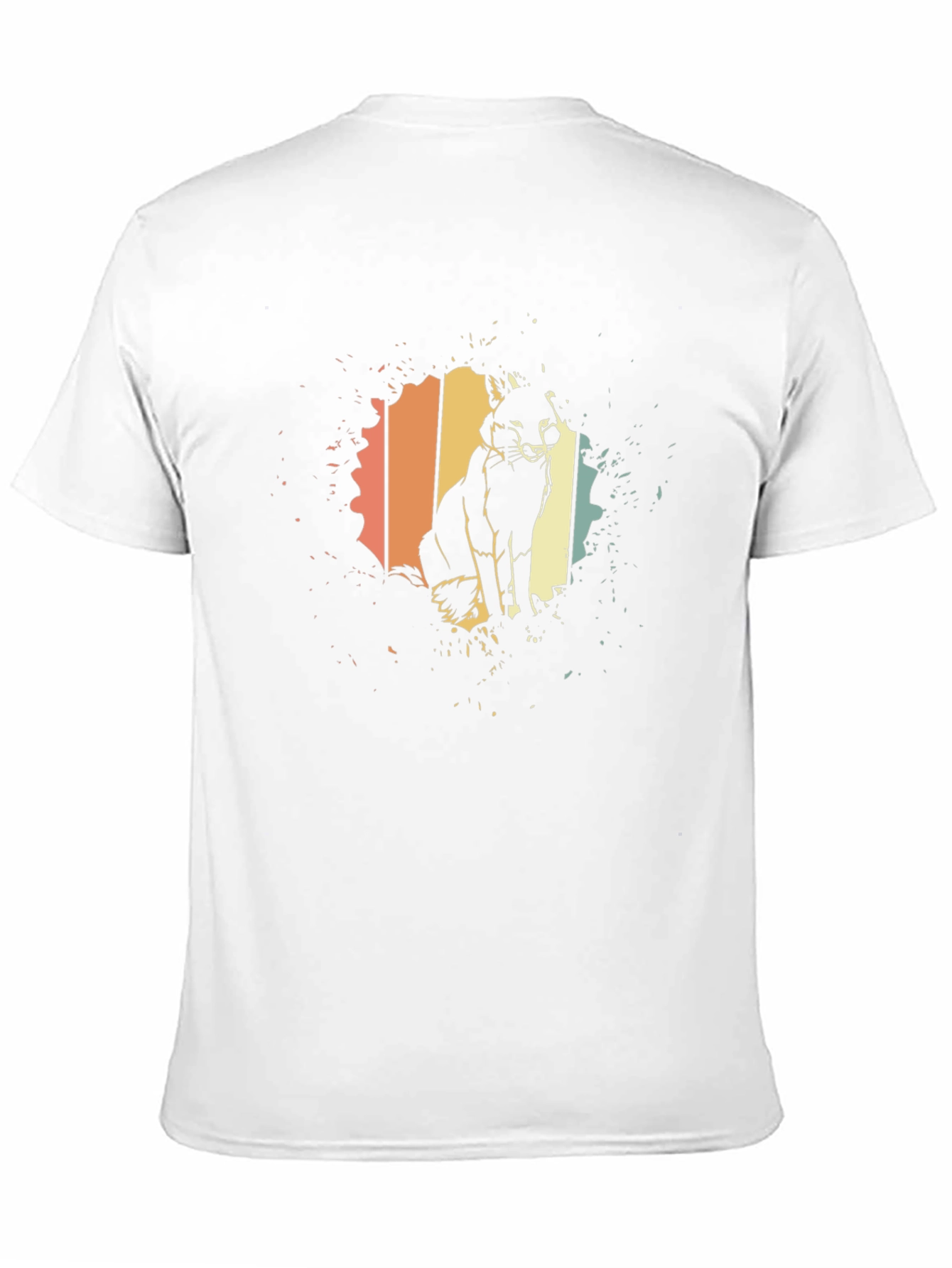 Black Retro Fox Silhouette T-Shirt - Vintage Style view 11