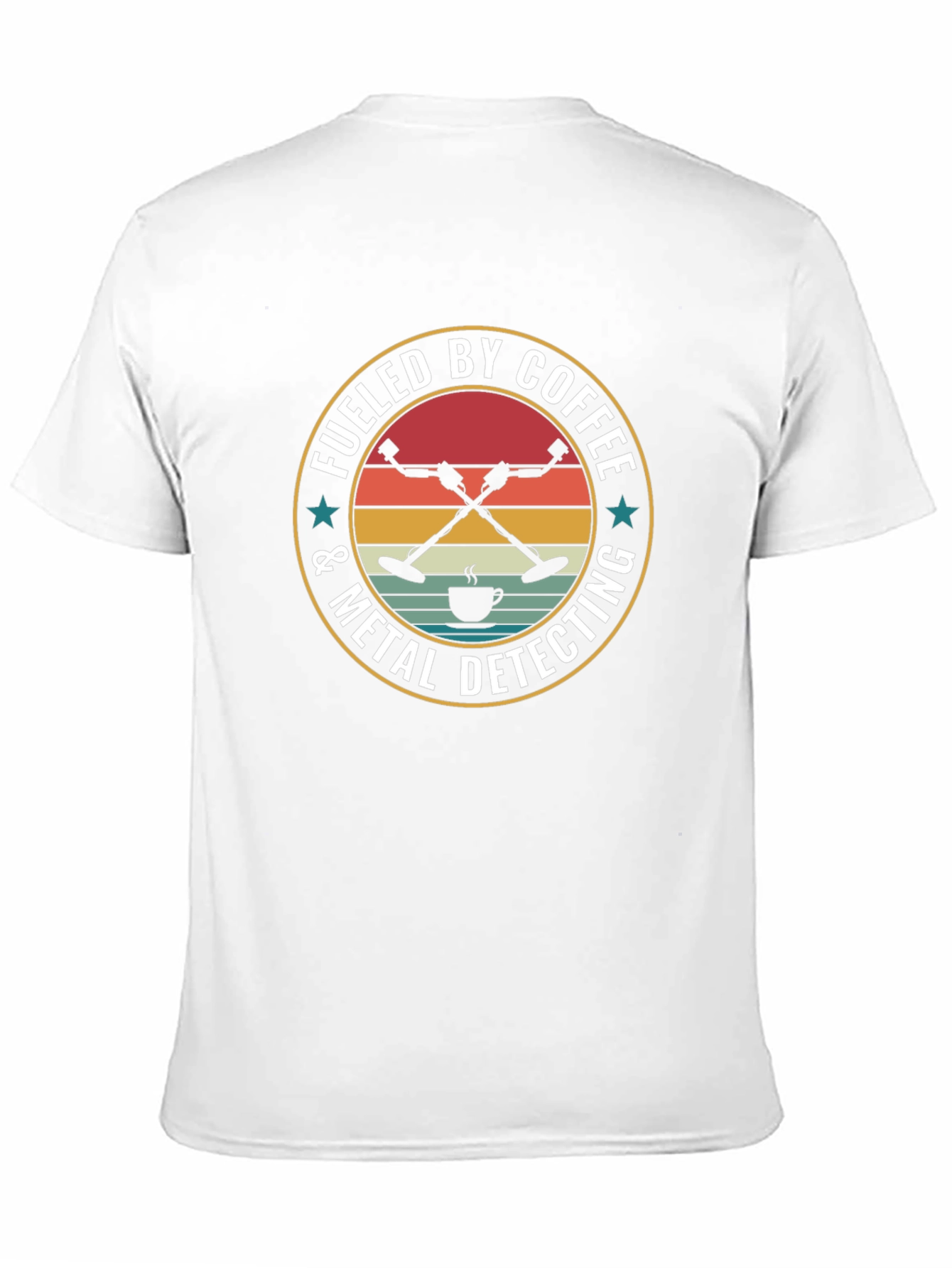 Black Coffee & Metal Detecting T-Shirt view 11