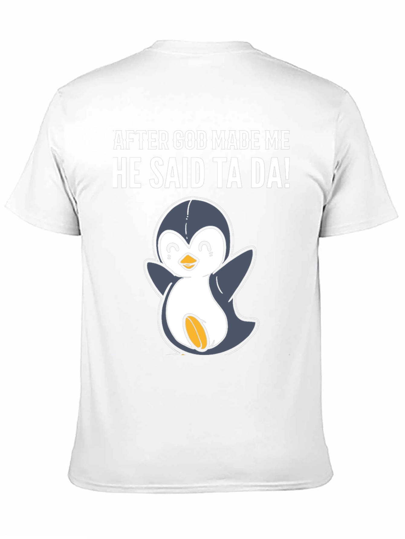 Black Funny Penguin Graphic T-Shirt view 11