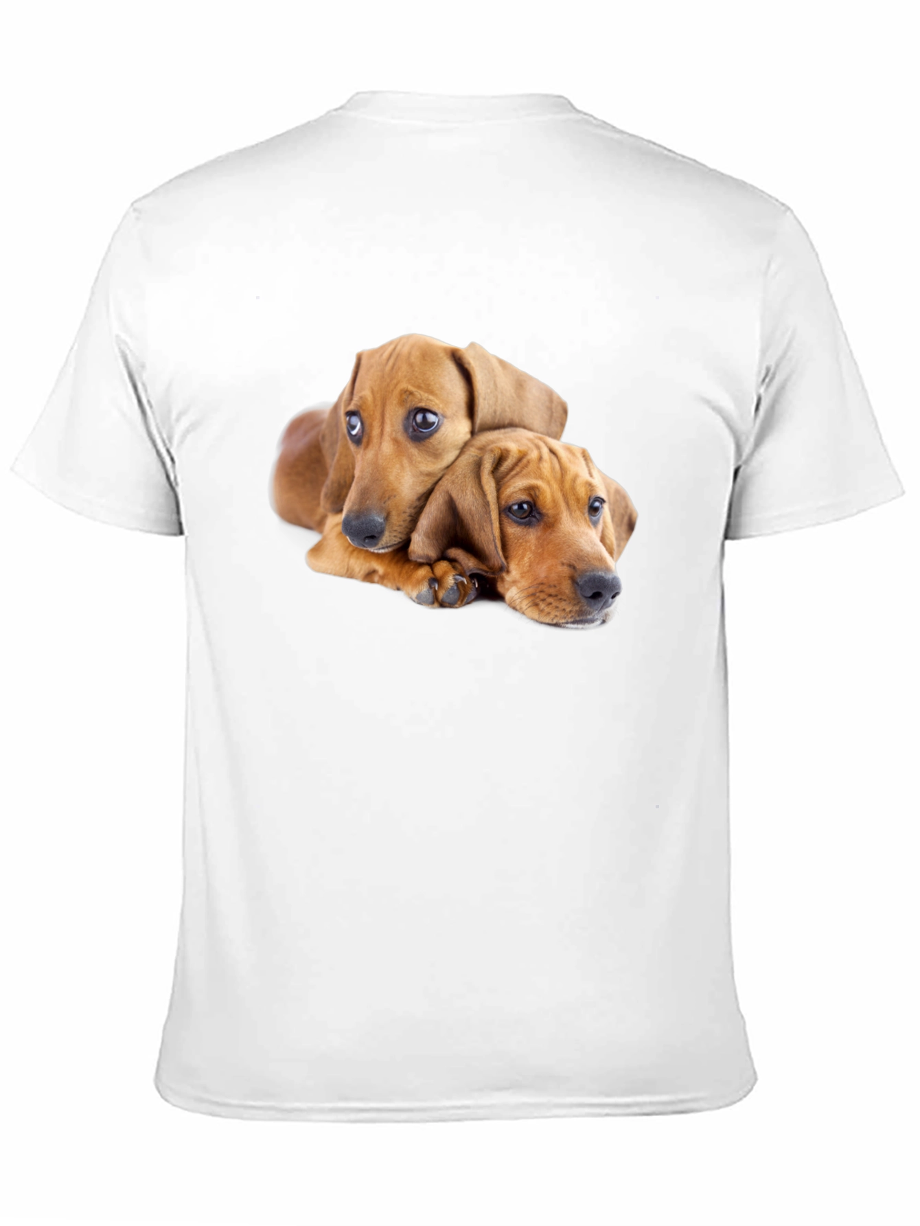 Black Cute Puppies Graphic Black T-Shirt view 11