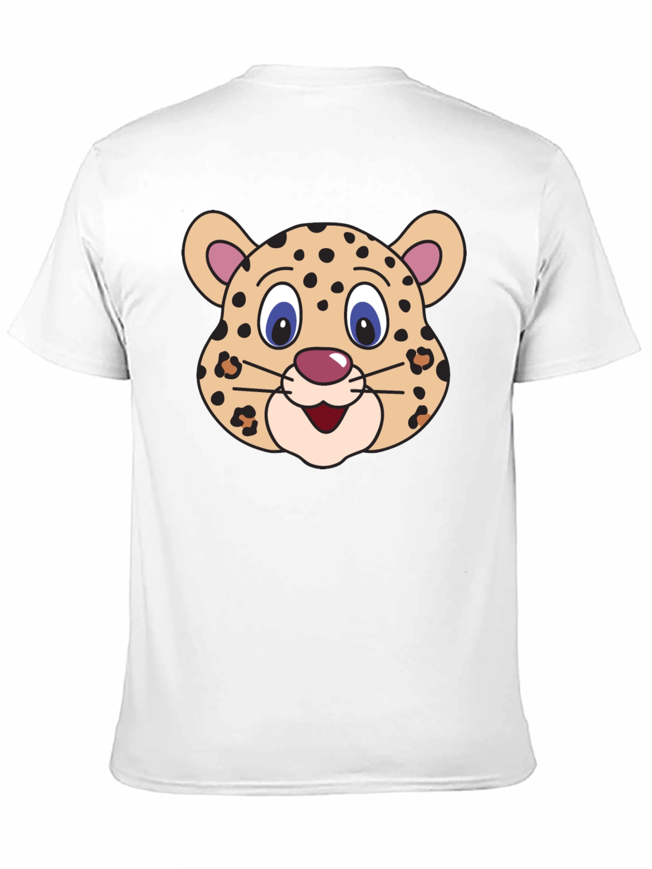 Black Cartoon Leopard Graphic Tee view 11