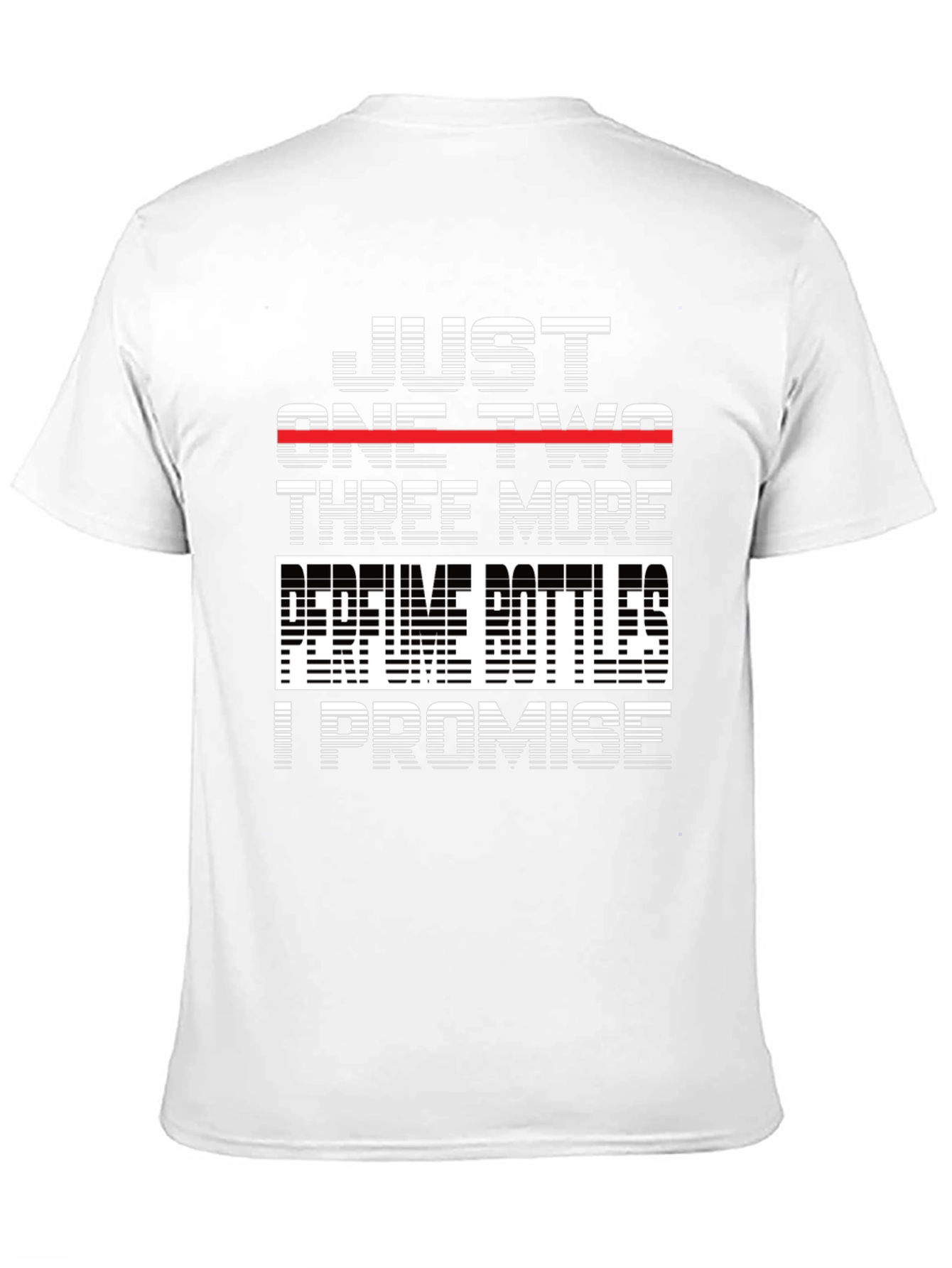 Black Perfume Bottles Promise T-Shirt - Funny Graphic Tee view 11