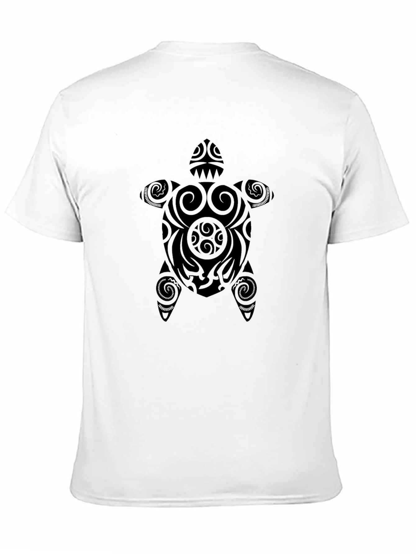 Black Tribal Turtle Graphic Tee - Black view 11