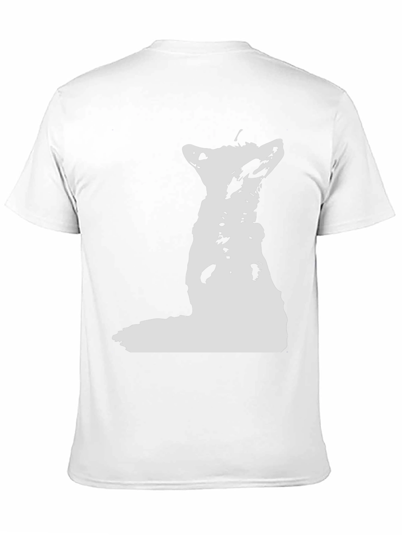 Black White Wolf Graphic Black Tee view 11