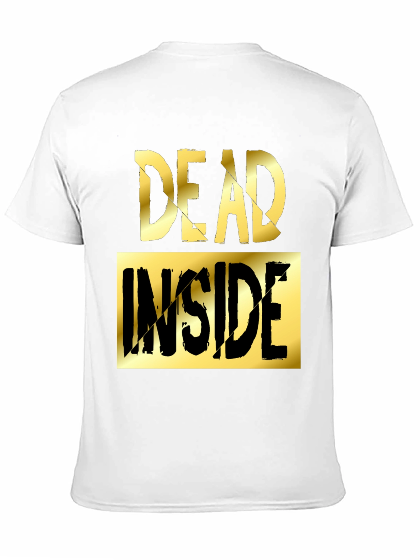 Black Dead Inside Graphic Tee - Men's Novelty T-Shirt view 11