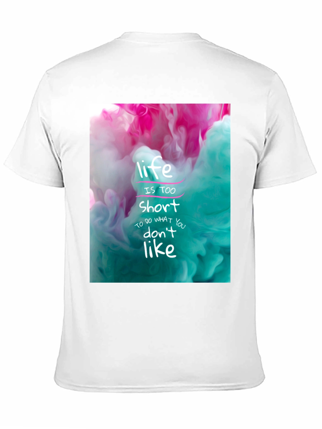 Black Life is Short Graphic Tee - Black Cotton T-Shirt view 11
