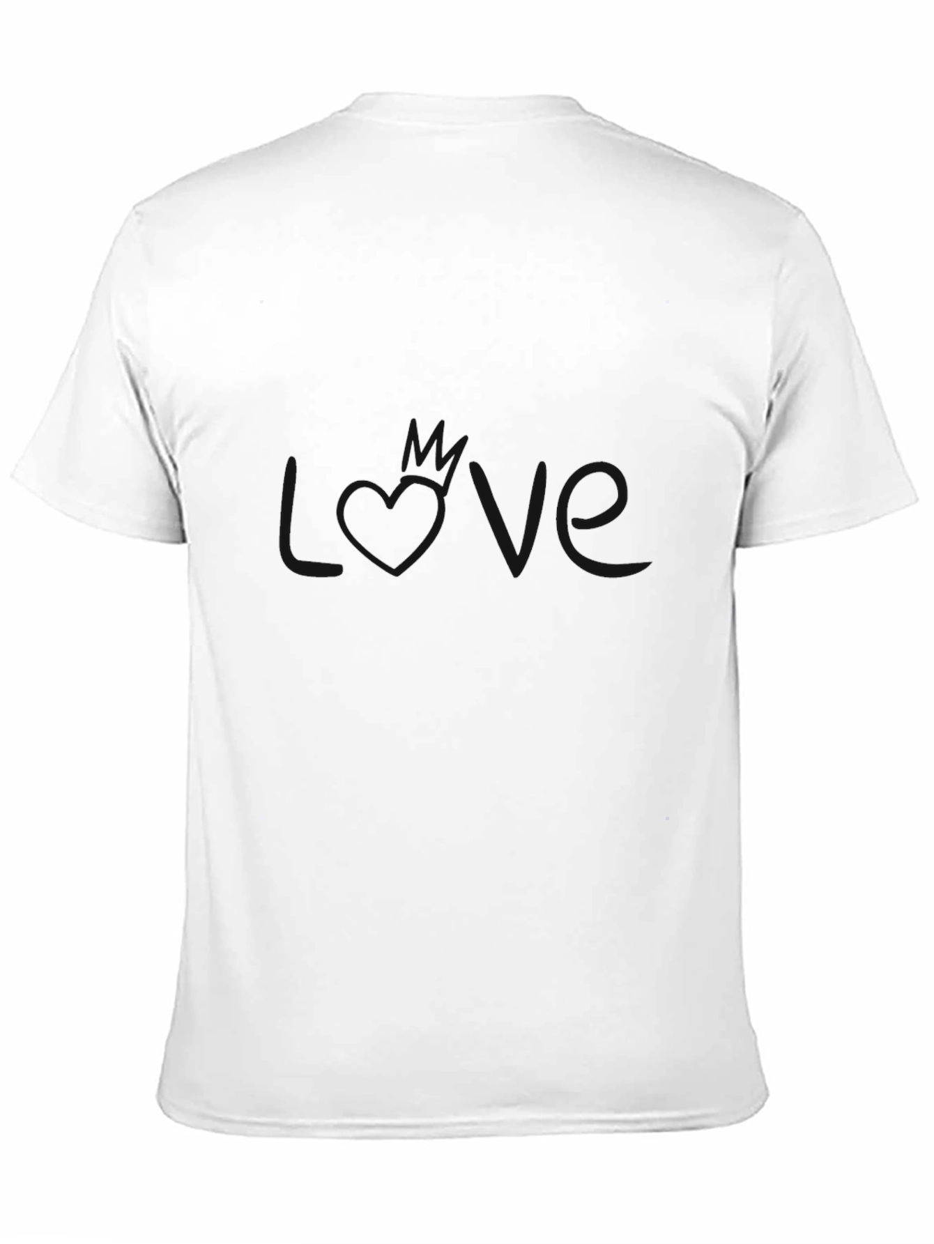 Black Men's Basic Black Crew Neck T-Shirt view 11