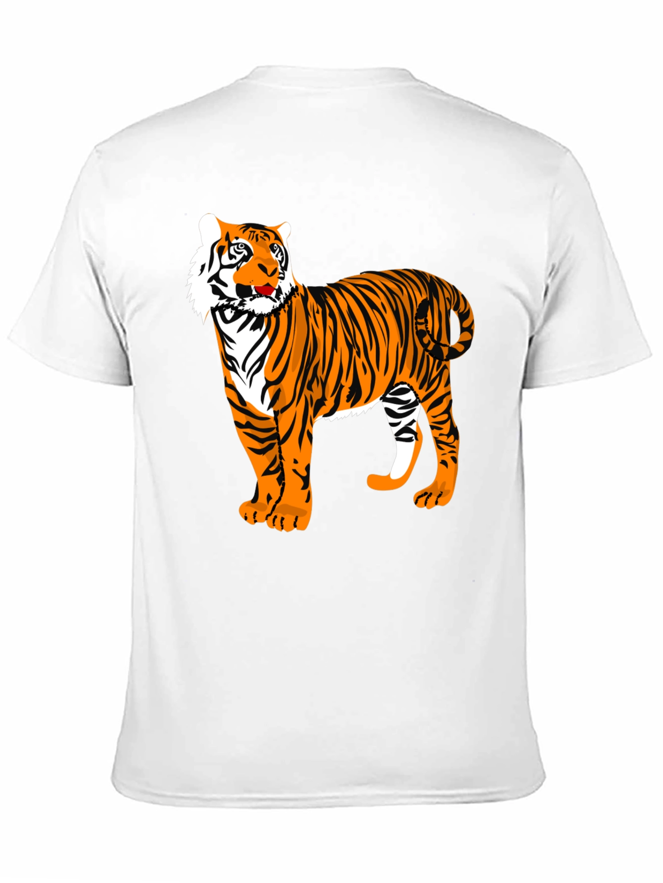 Black Bold Tiger Graphic Tee - Black Cotton view 11