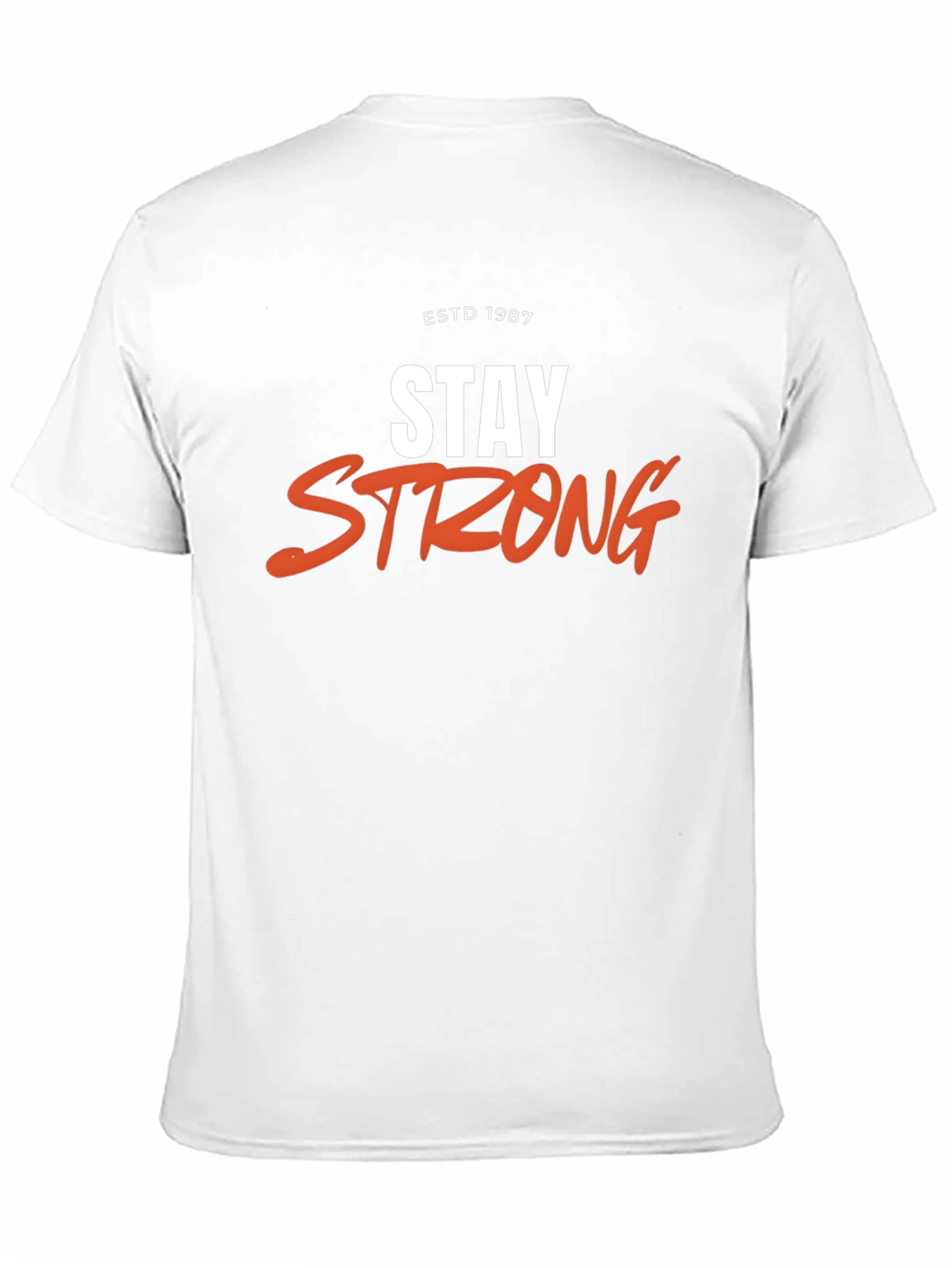 Black Stay Strong Graphic Tee - ESTD 1987 Black T-Shirt view 11