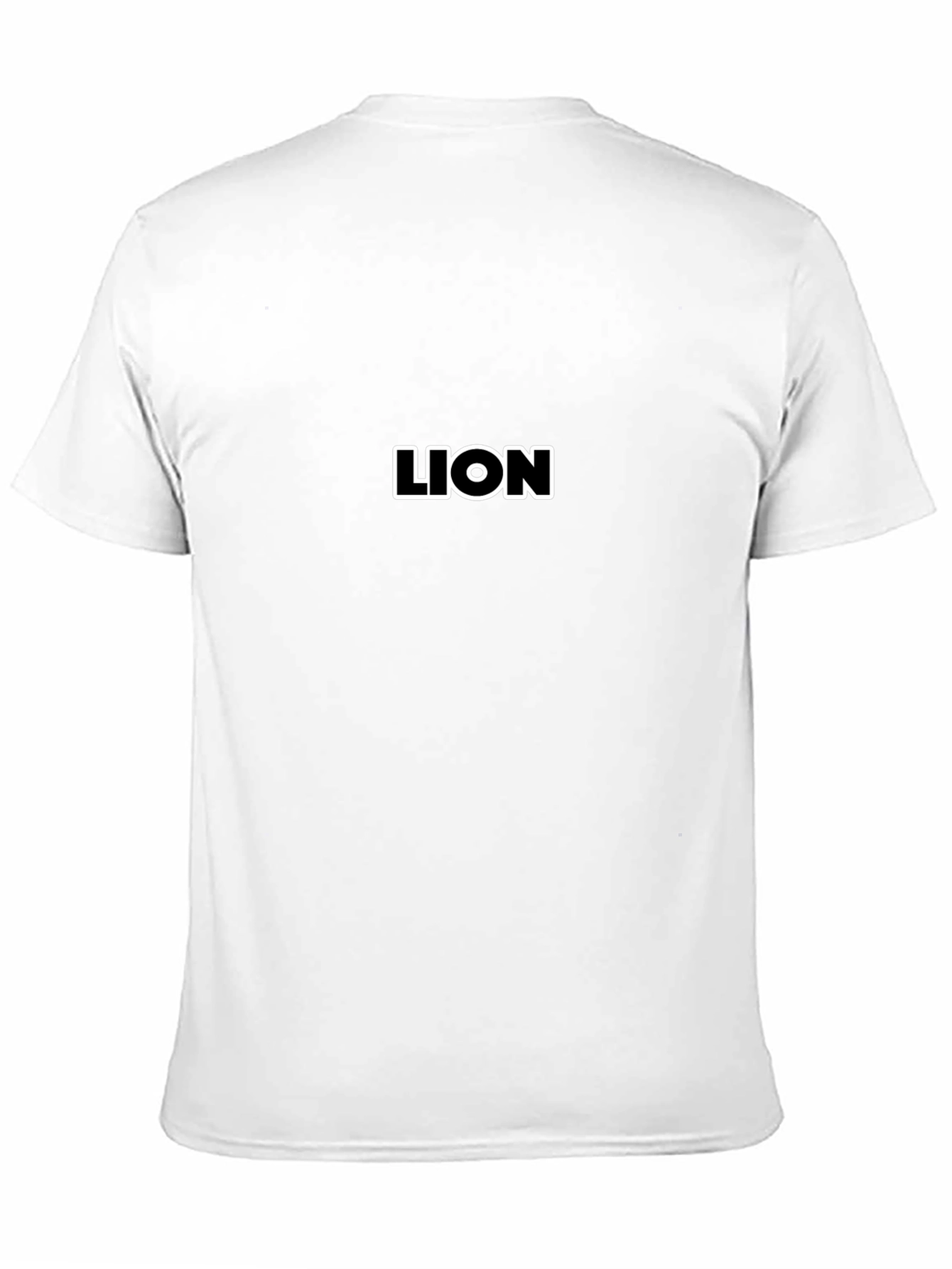 Black Black "Lion" Graphic Crewneck T-Shirt view 11
