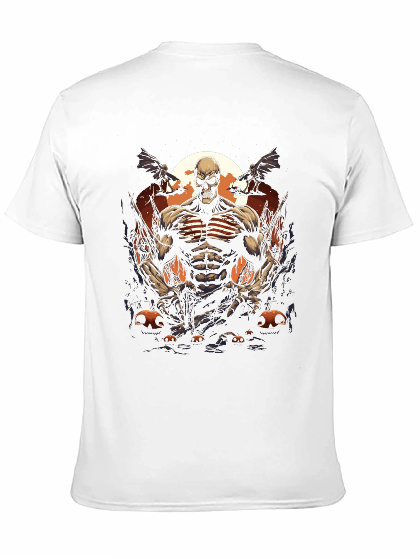 Black Skull Patriot Halloween Graphic Tee view 11