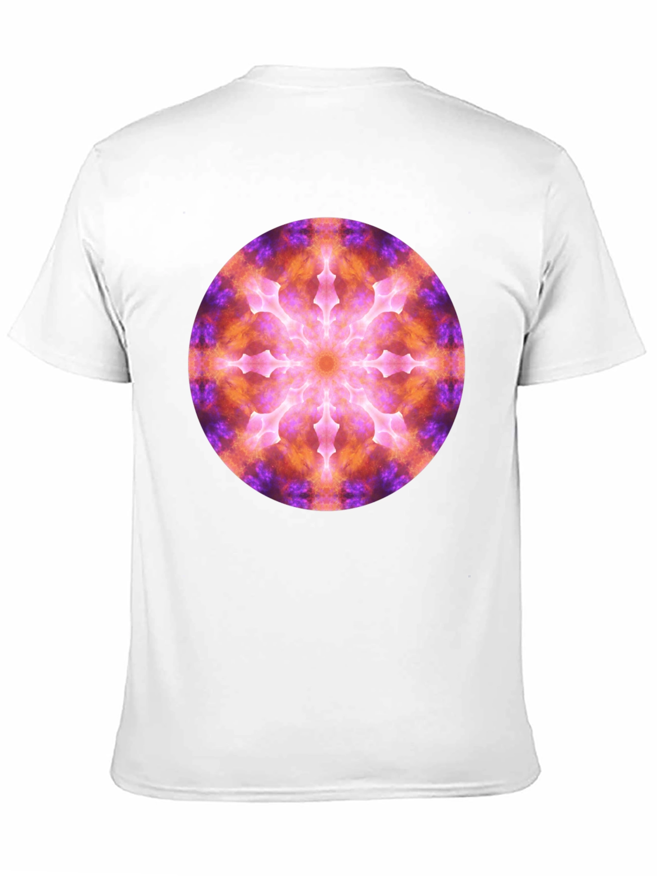 Black Cosmic Mandala Graphic Black T-Shirt view 11