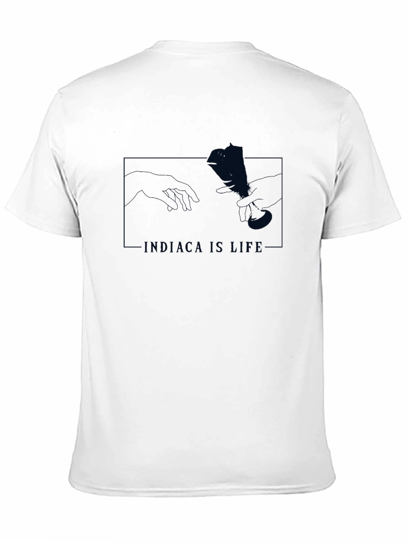 Black Indiaca Is Life Graphic Tee - Black view 11