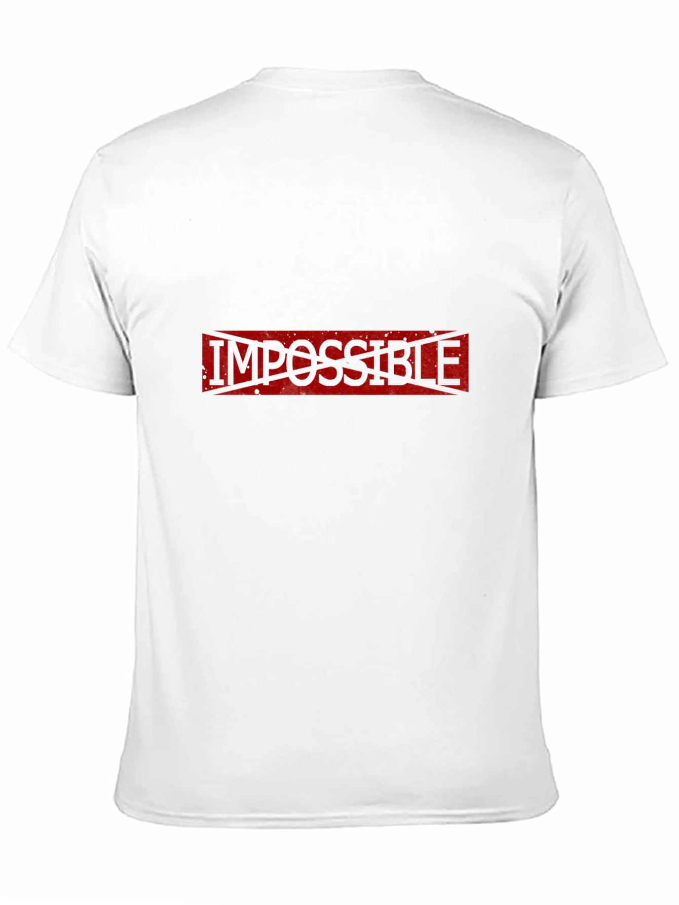 Black Impossible Possible T-Shirt - Black Cotton Tee view 11