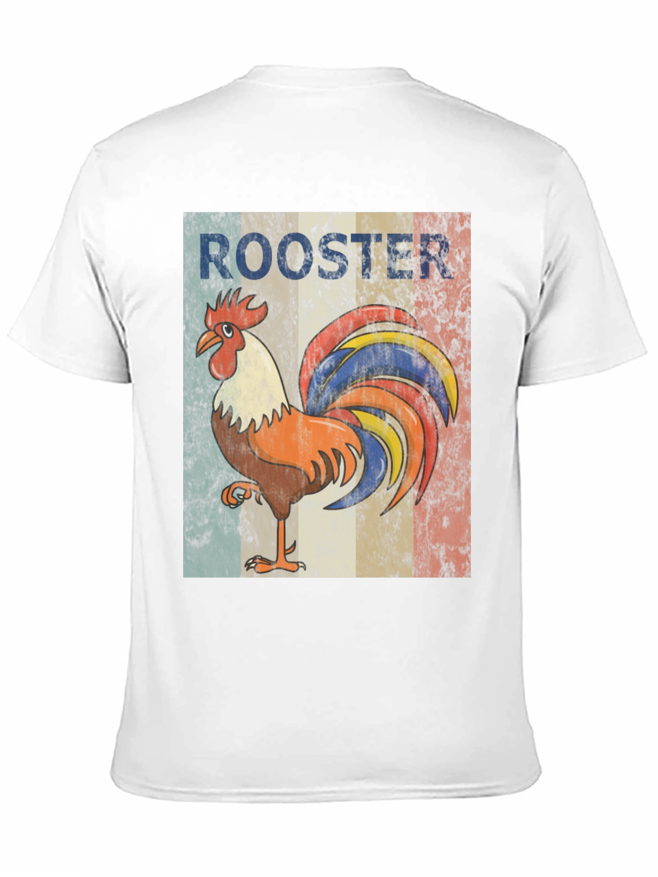 Black Vintage Rooster Graphic Tee - Stylish Casual Wear view 11