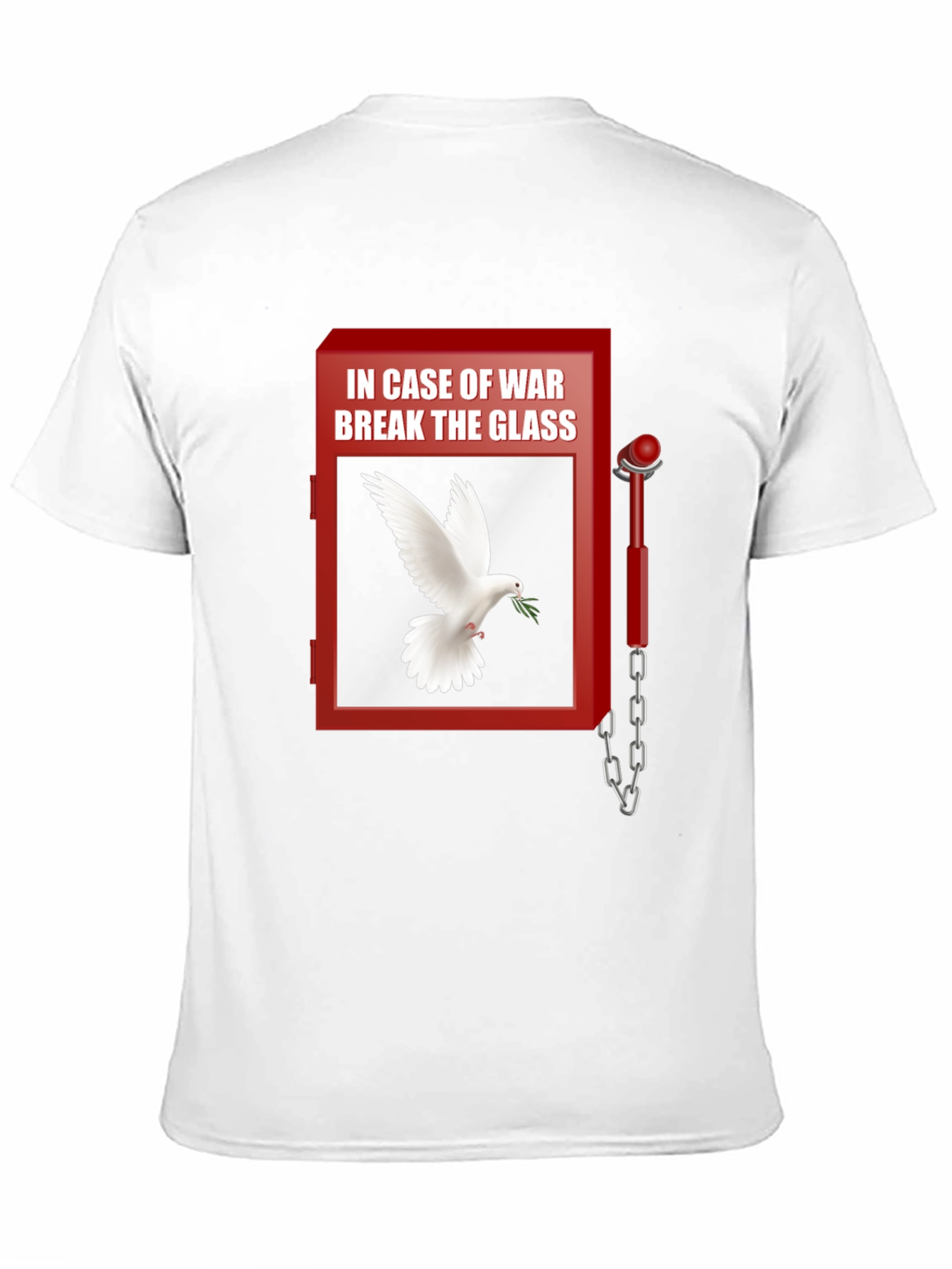 Black Peace Dove T-Shirt - Break Glass In Case of War view 11