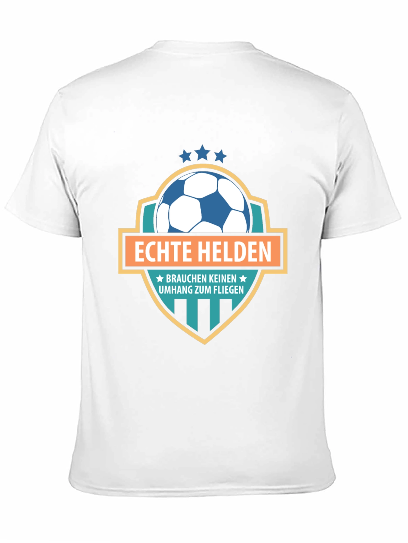 Black Echte Helden Soccer T-Shirt view 11