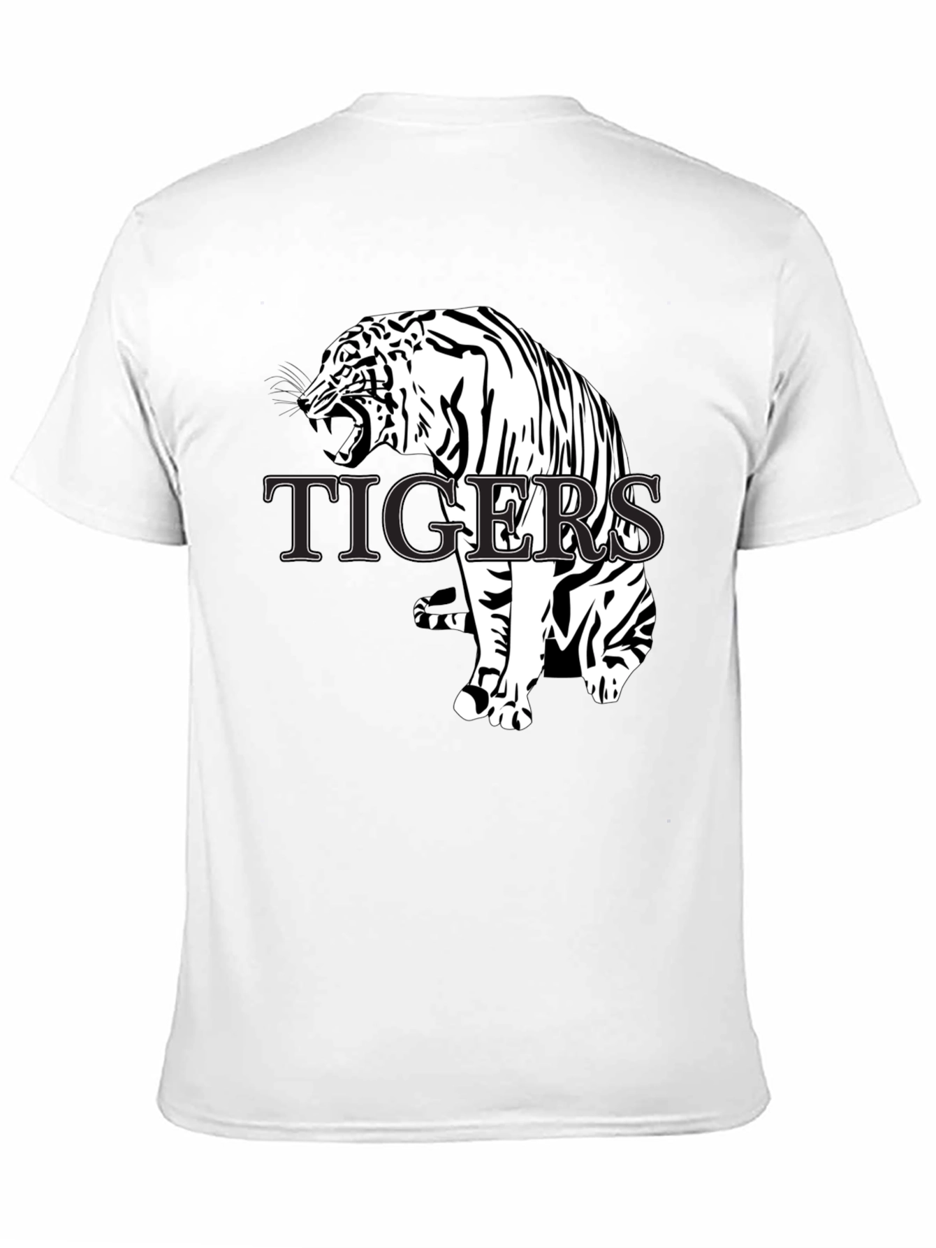 Black Tiger Graphic T-Shirt - Bold Animal Print Tee view 11