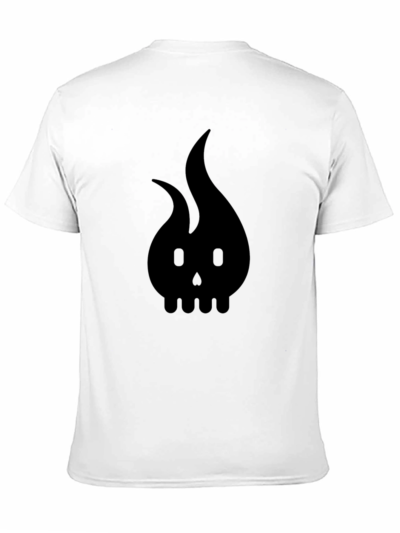 Black Black Skull Flame Graphic Tee - Men's Style view 11