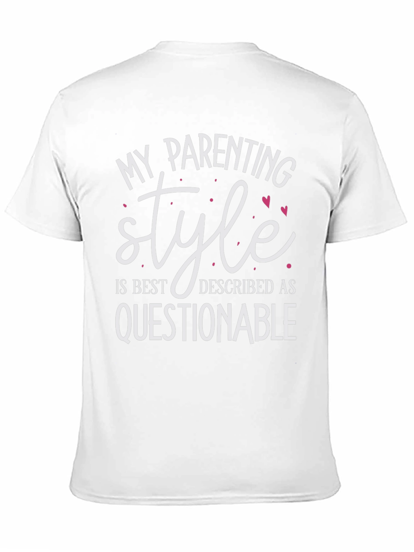 Black Funny Parenting Style T-Shirt view 11