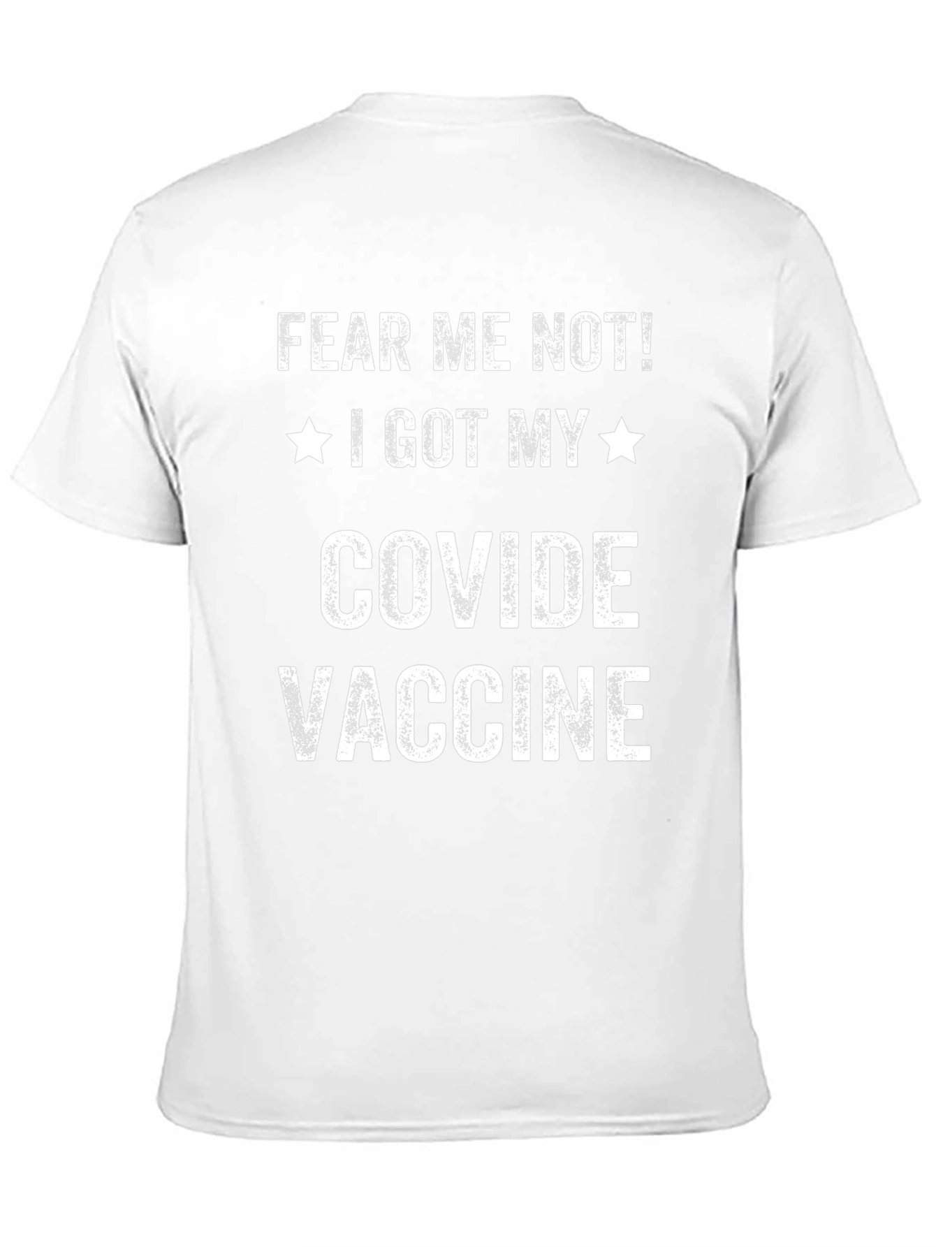 Black Fear Me Not! COVID Vaccine T-Shirt view 11