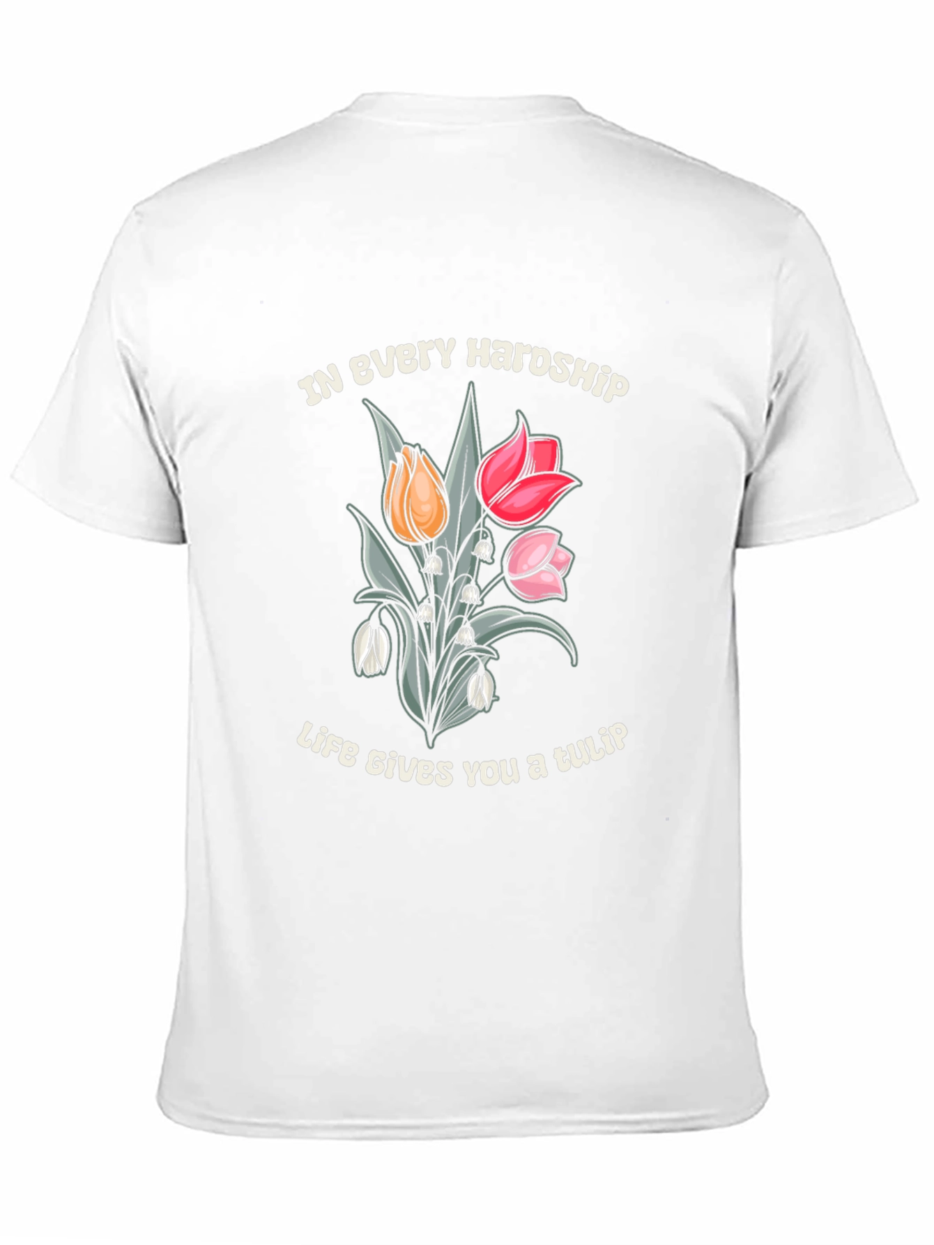 Black In Every Hardship Life Gives You a Tulip T-Shirt view 11