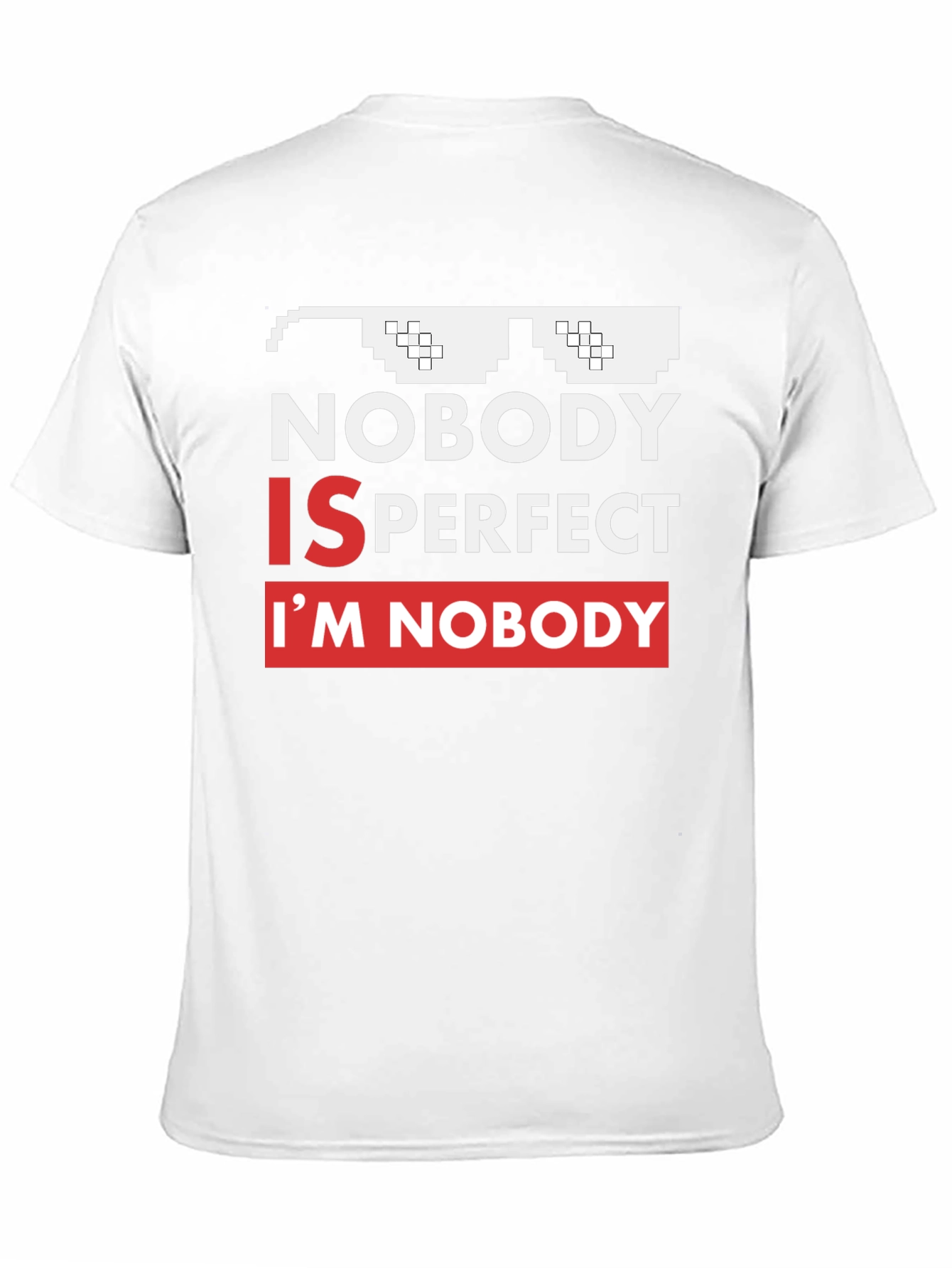 Black Nobody Is Perfect Funny Graphic Tee view 11