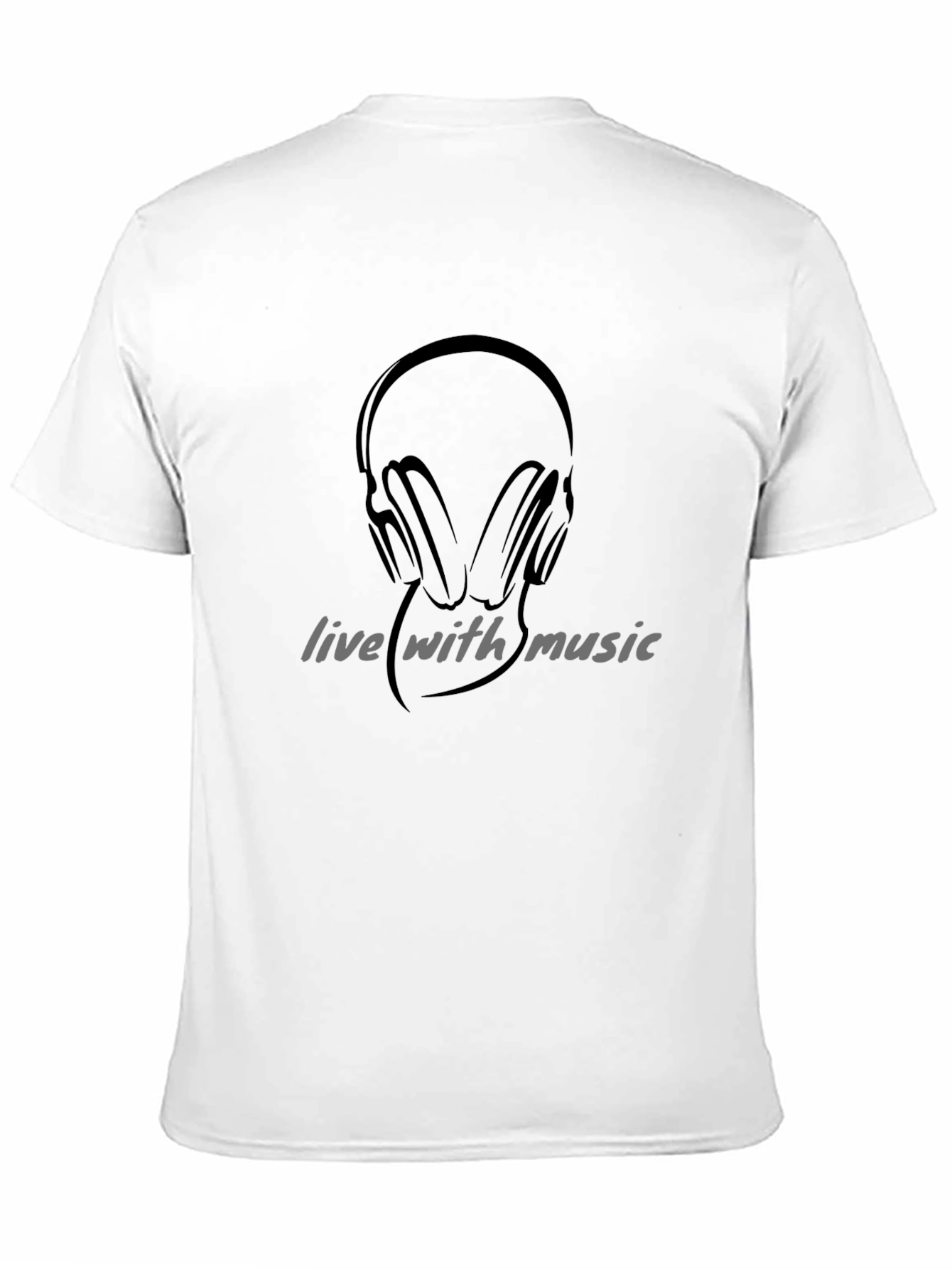 Black Live with Music Graphic Black T-Shirt view 11