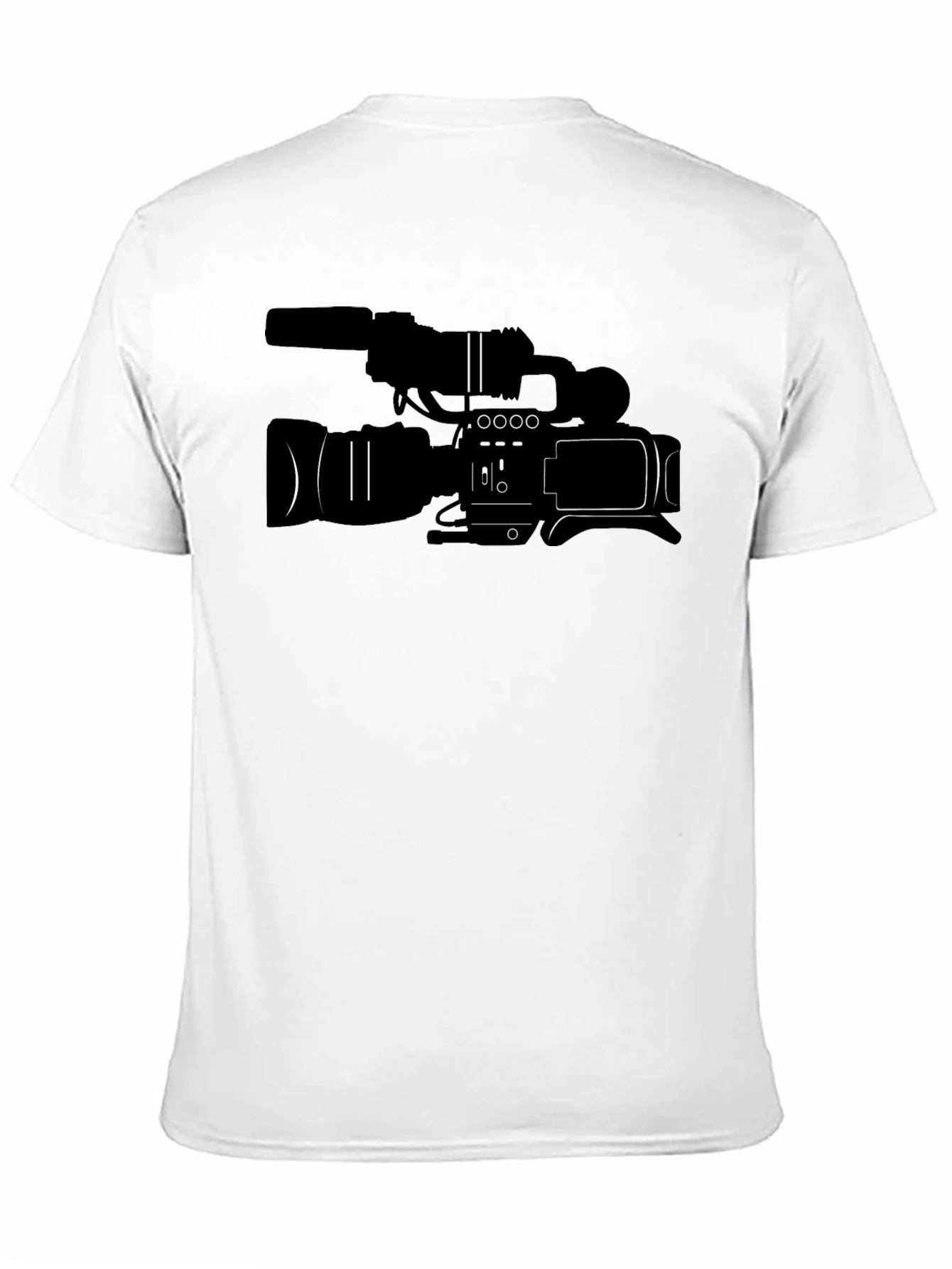 Black Filmmaker's T-Shirt: Camera Graphic Tee view 11