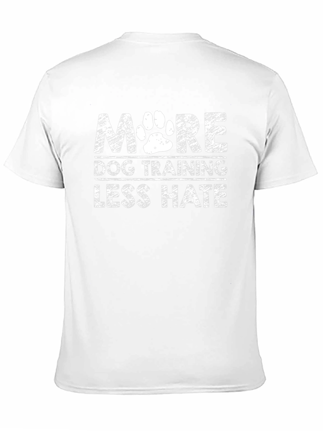 Black More Dog Training Less Hate T-Shirt view 11