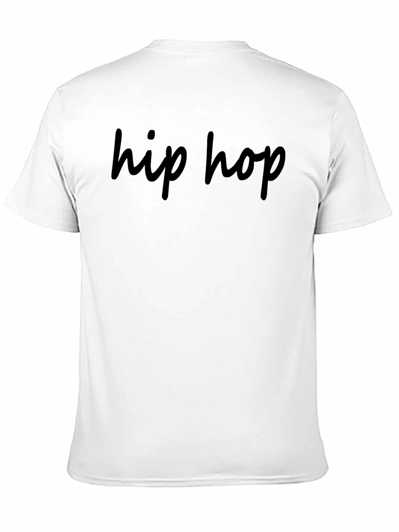 Black Hip Hop Graphic Print Black T-Shirt view 11