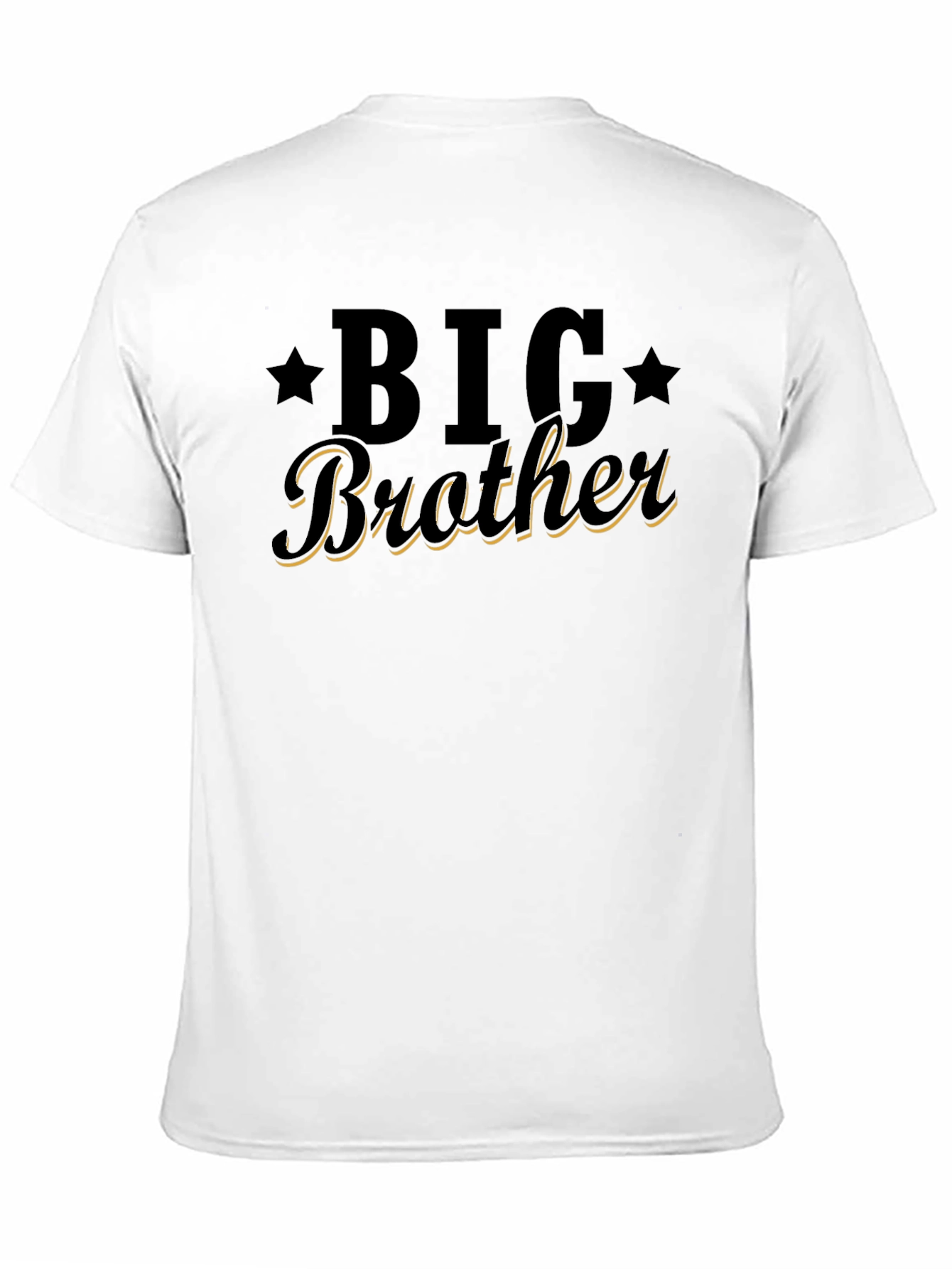 Black Big Brother T-Shirt: Classic Crew Neck Tee view 11