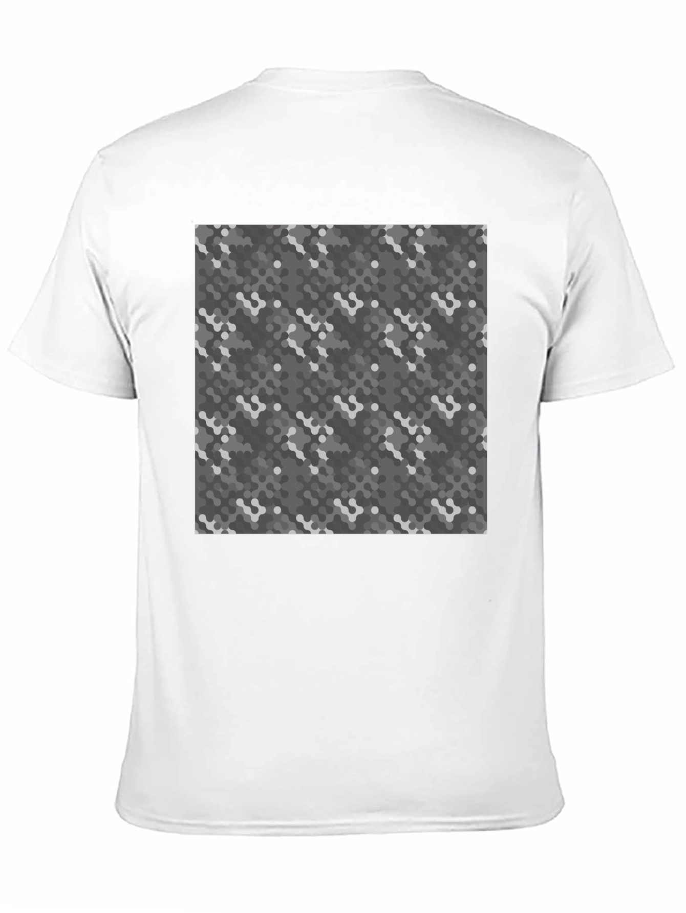 Black Urban Camo Print Black Tee - Modern Style view 11