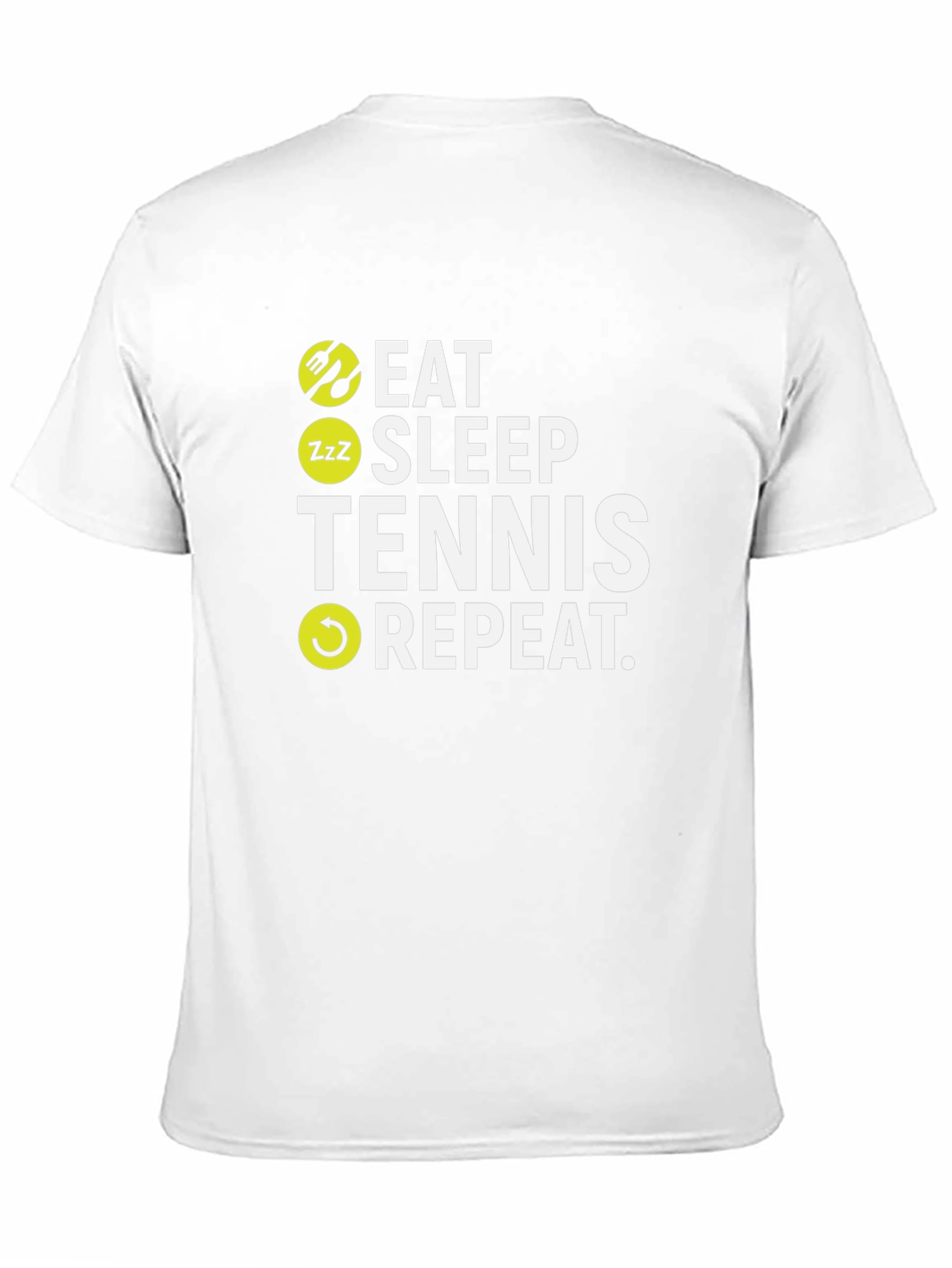 Eat Sleep Tennis Repeat Graphic T-Shirt - 11