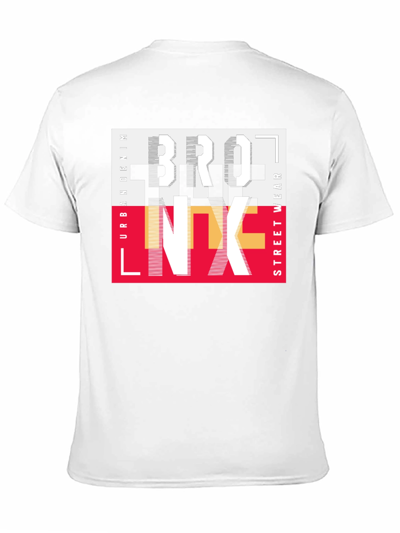 Black Bronx Graphic Print Crew Neck T-Shirt view 11