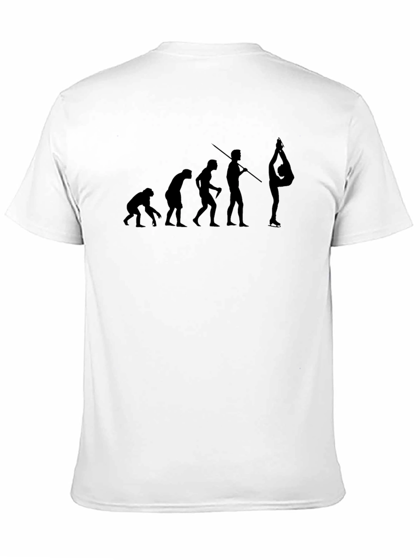Black Evolution of Gymnastics Black Graphic Tee view 11