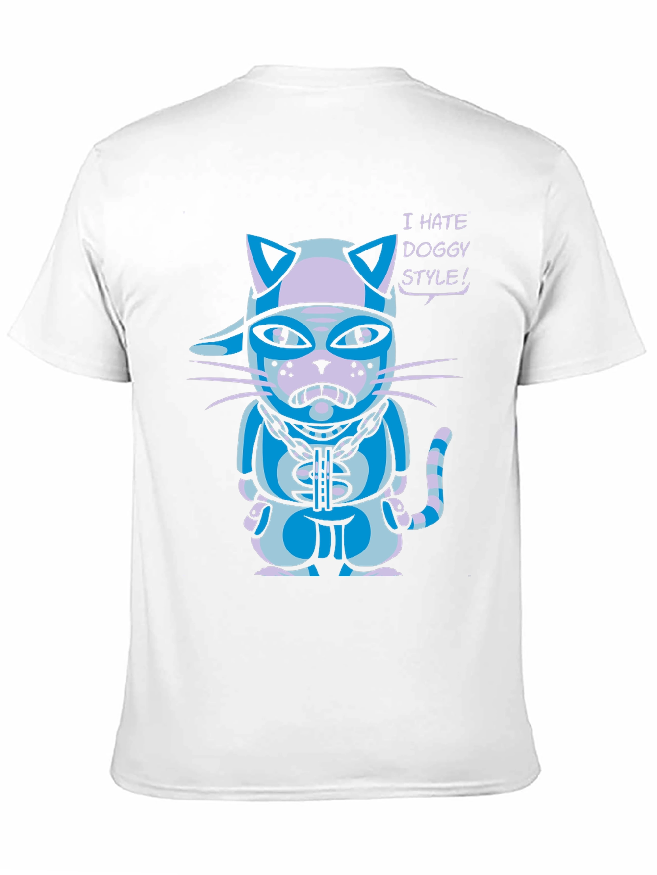 Black I Hate Doggy Style T-Shirt view 11