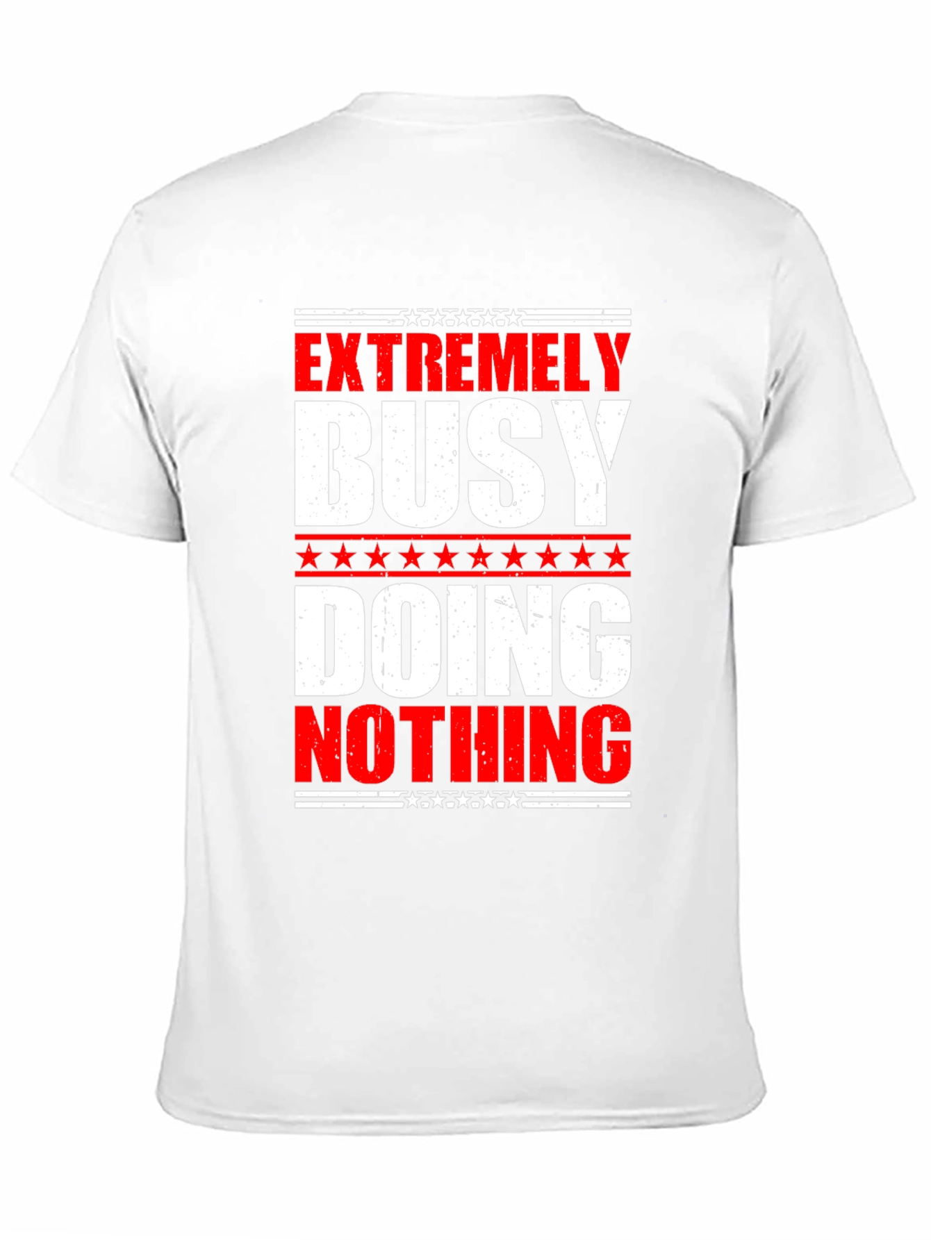 Black Extremely Busy Doing Nothing Graphic Tee view 11